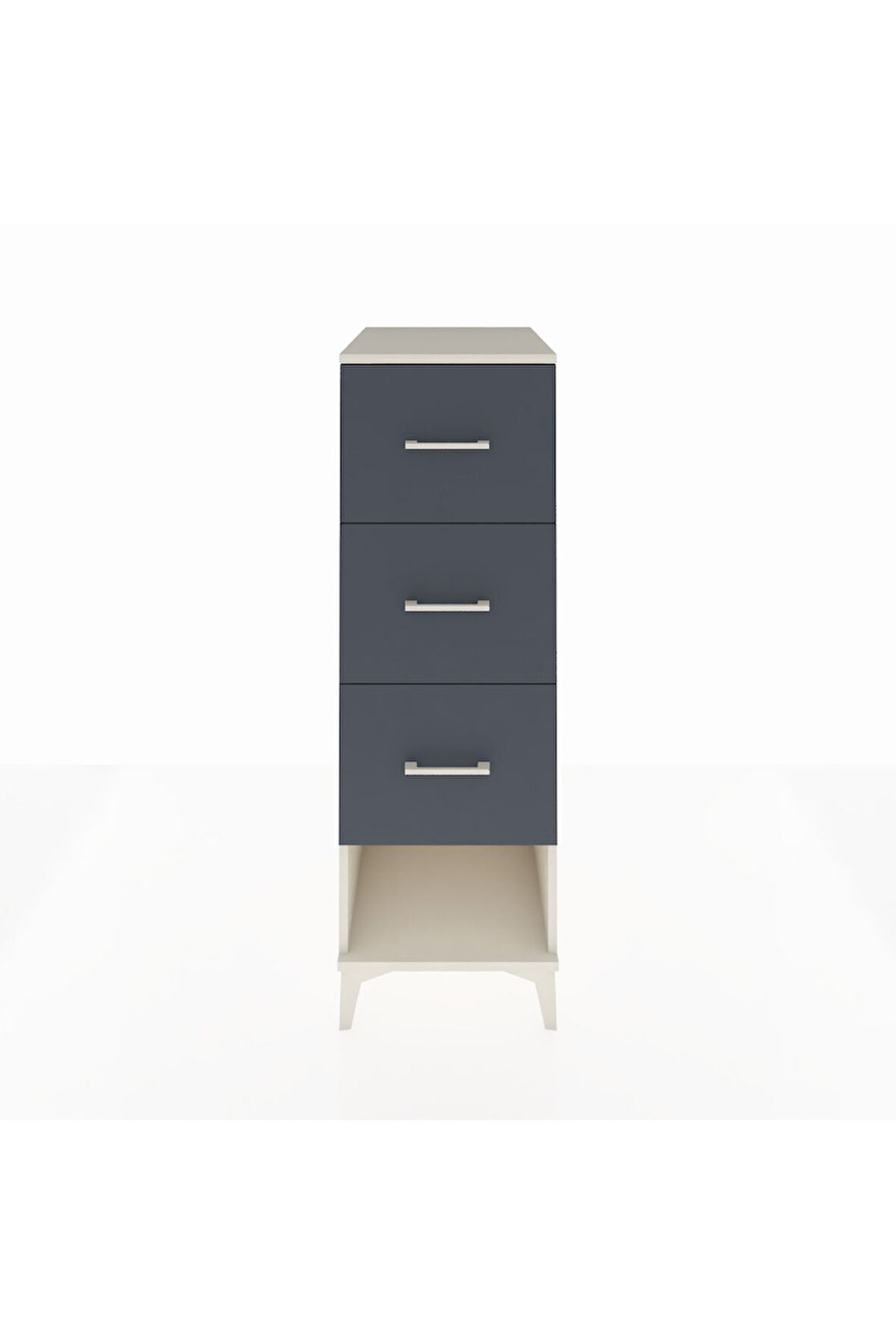 Kronos Dolap 3 Çekmeceli 44x59x134 Aytaşı-Antrasit