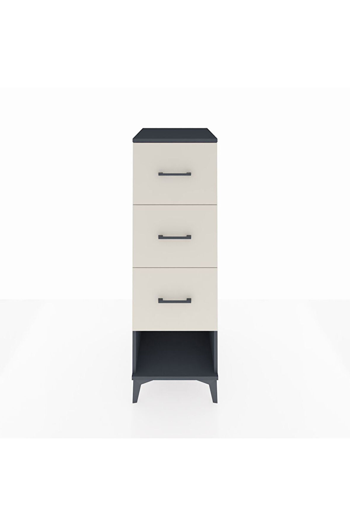 Kronos Dolap 3 Çekmeceli 44x59x134 Antrasit-Aytaşı