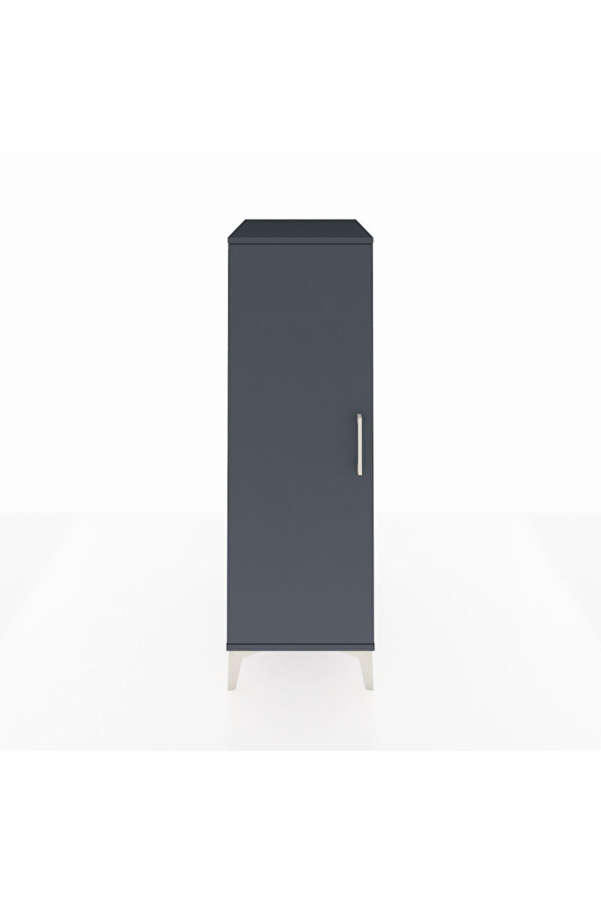 Kronos Dolap 2 Raflı Tek Kapaklı 44x59x134 Antrasit-Antrasit