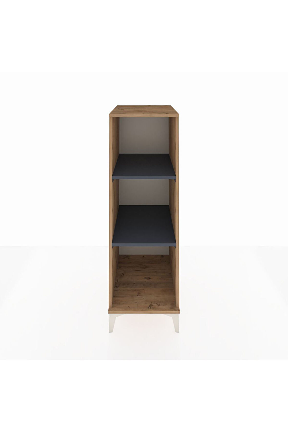 Kronos Dolap 2 Raflı 44x59x134 Çam-Antrasit