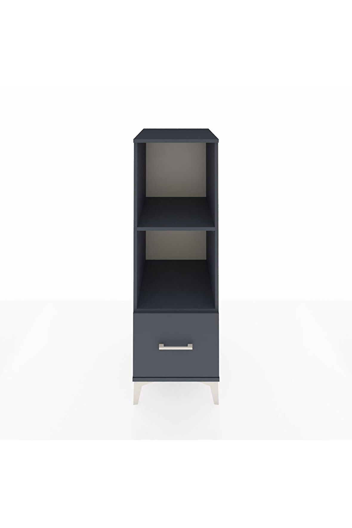 Kronos Dolap 2 Raflı Tek Çekmeceli 44x59x134 Antrasit-Antrasit