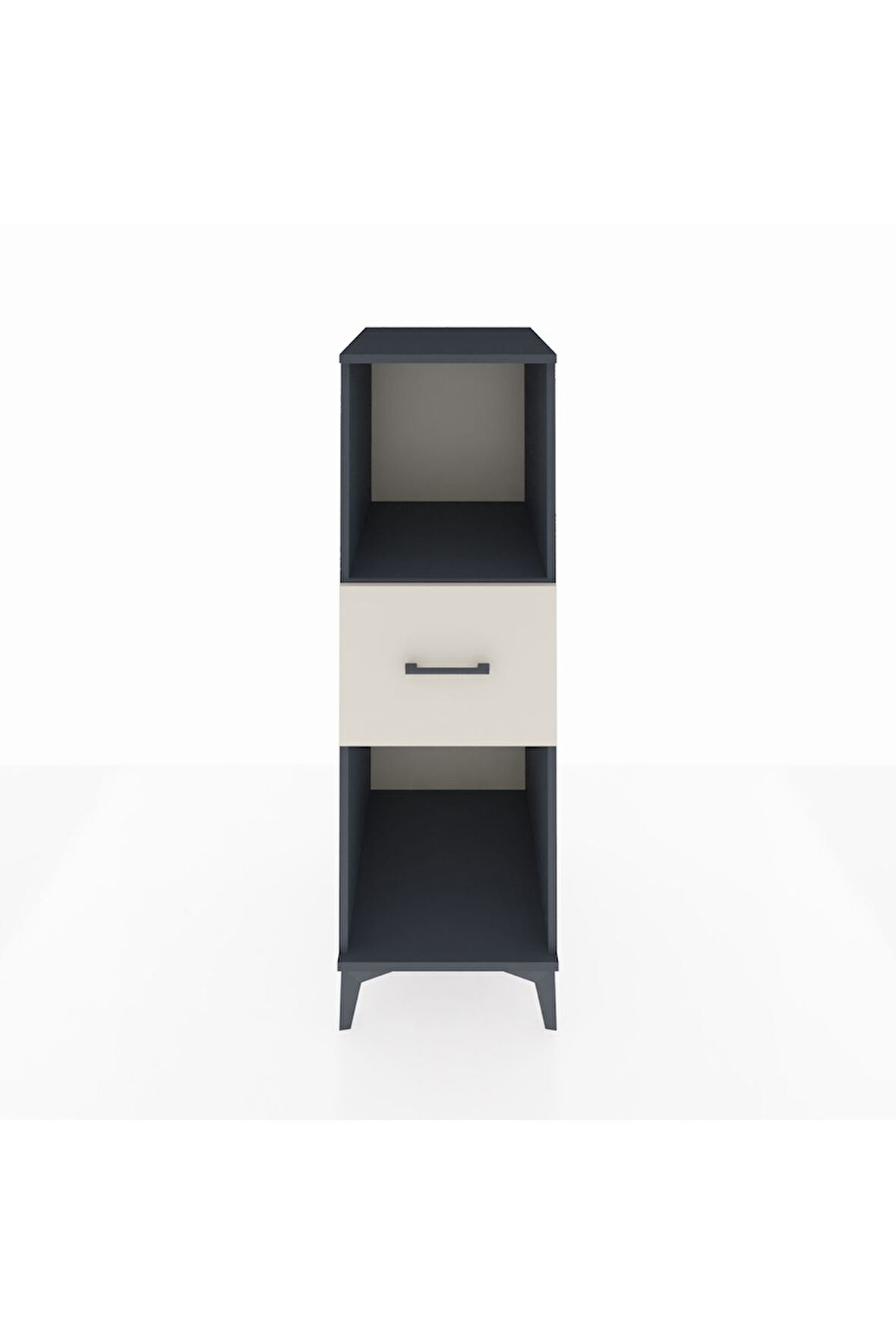 Kronos Dolap Tek Raflı Tek Çekmeceli 44x59x134 Antrasit-Aytaşı