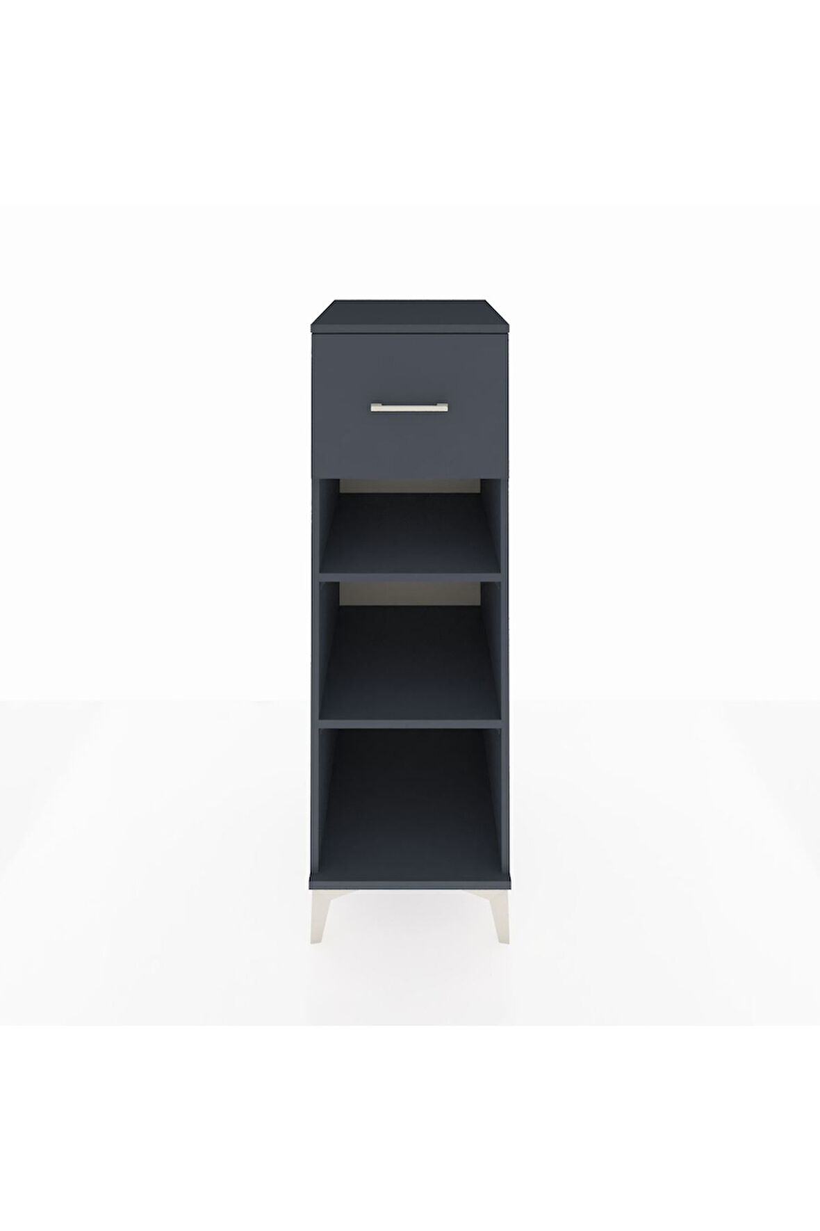 Kronos Dolap 2 Raflı Tek Çekmeceli 44x59x134 Antrasit-Antrasit