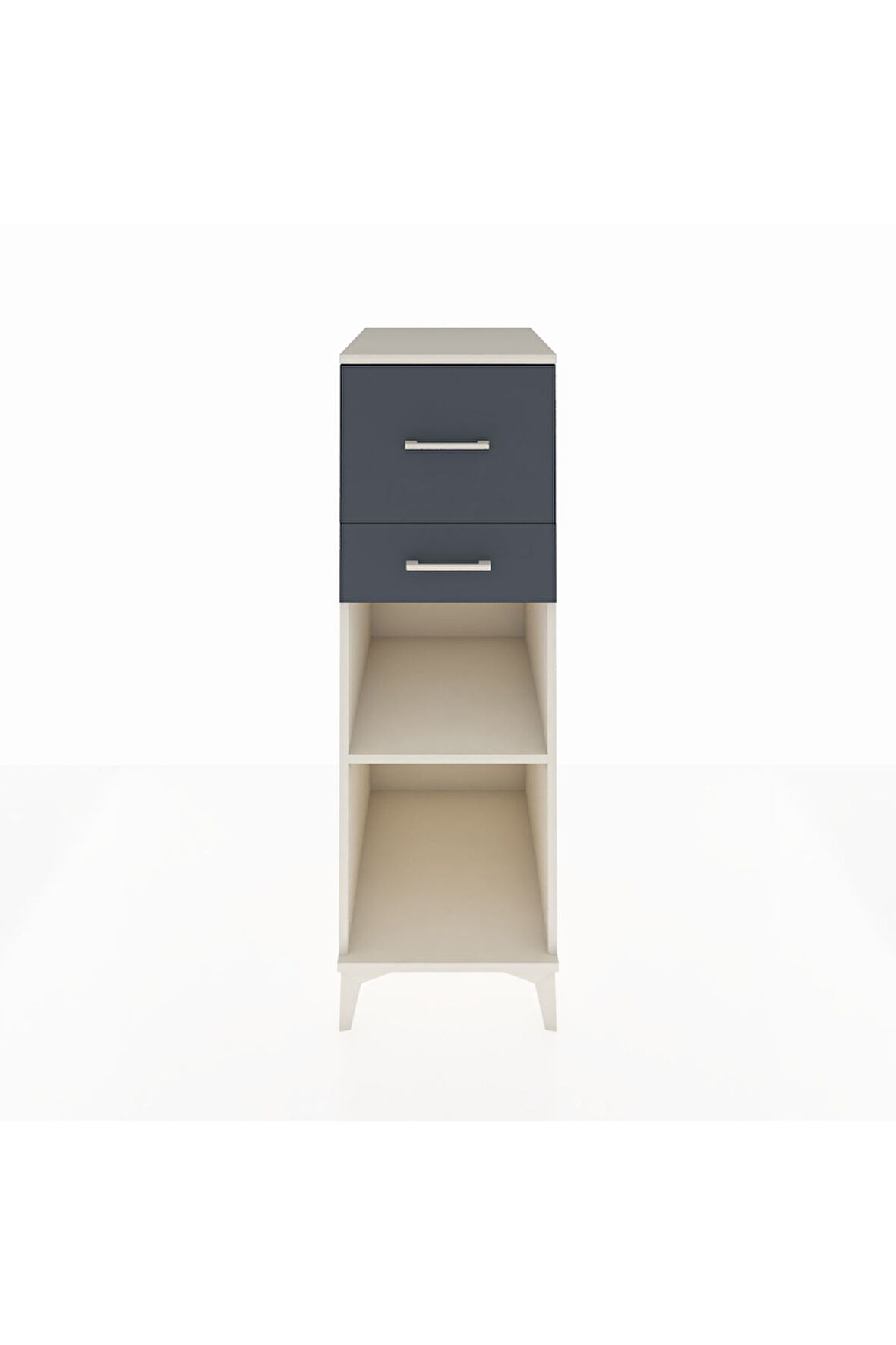 Kronos Dolap Tek Raflı 2 Çekmeceli 44x59x134 Aytaşı-Antrasit