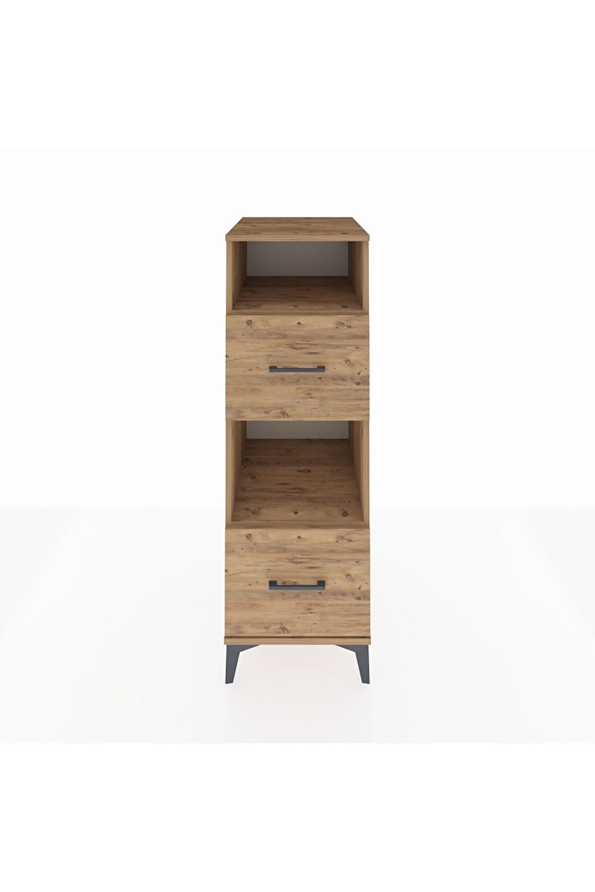 Kronos Dolap 2 Raflı 2 Çekmeceli 44x59x134 Çam-Çam