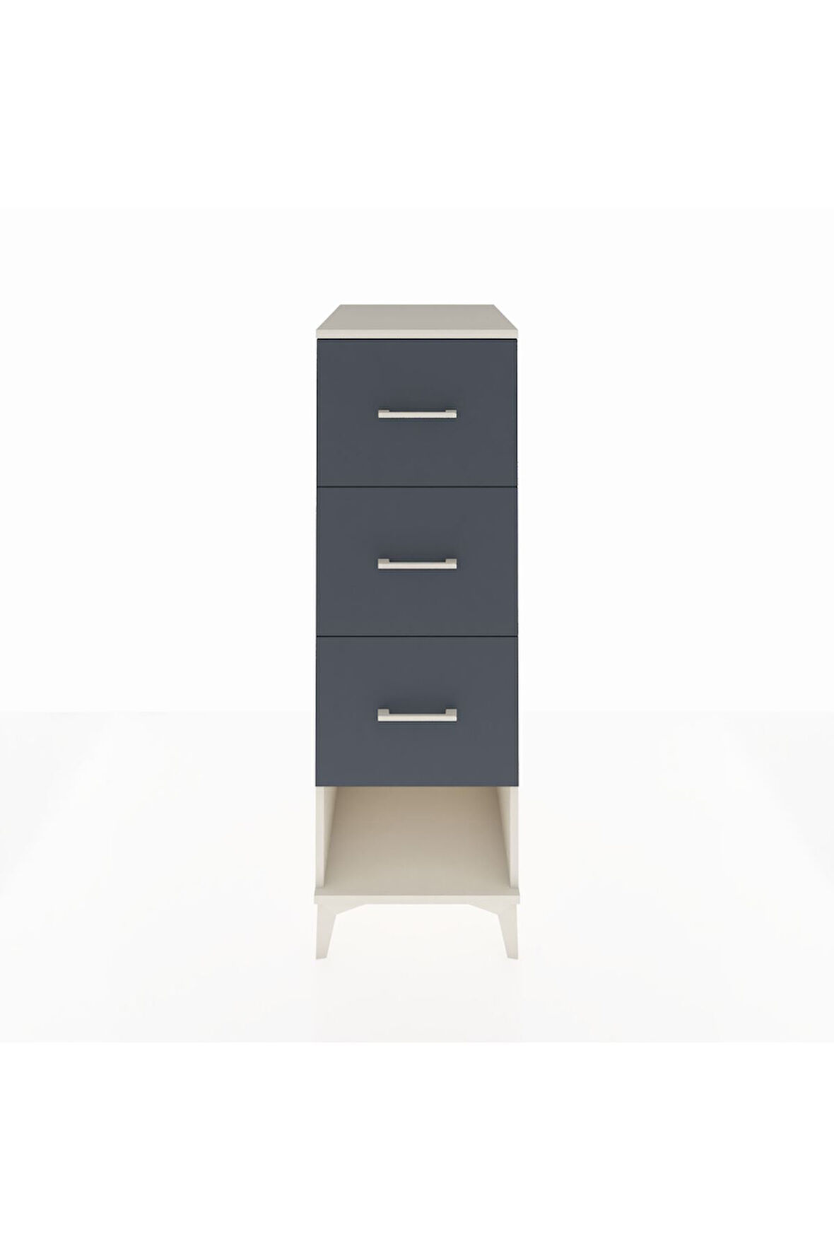 Kronos Dolap 3 Çekmeceli 44x59x134 Aytaşı-Antrasit