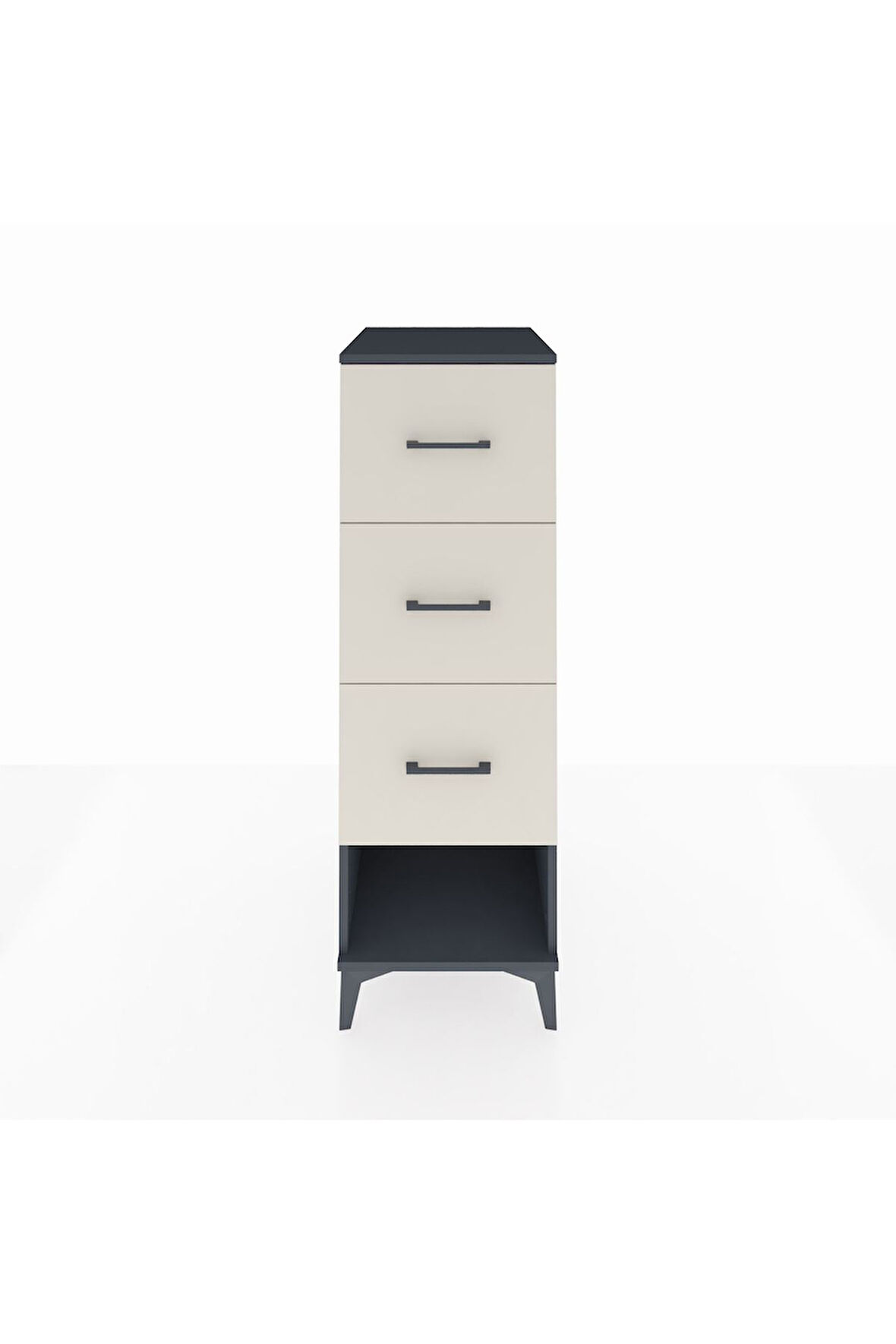 Kronos Dolap 3 Çekmeceli 44x59x134 Antrasit-Aytaşı