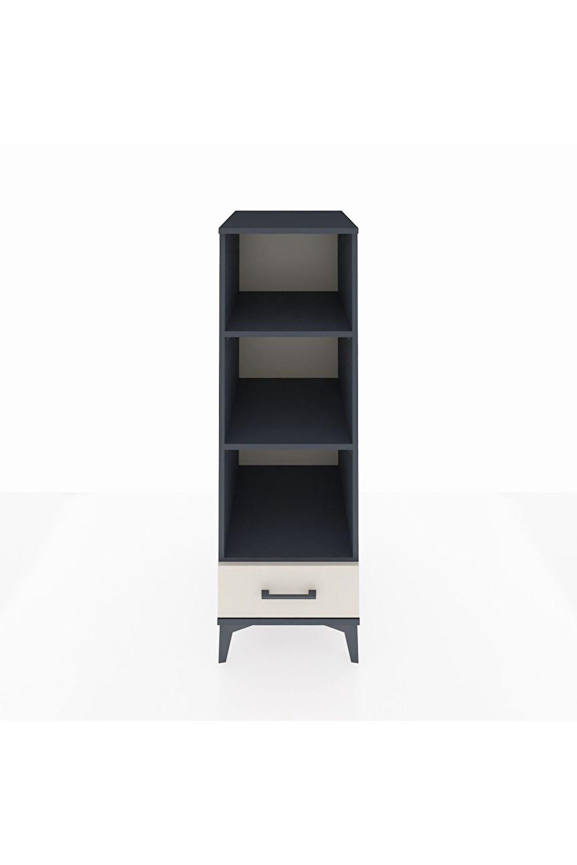 Kronos Dolap 3 Raflı Tek Çekmeceli 44x59x134 Antrasit-Aytaşı