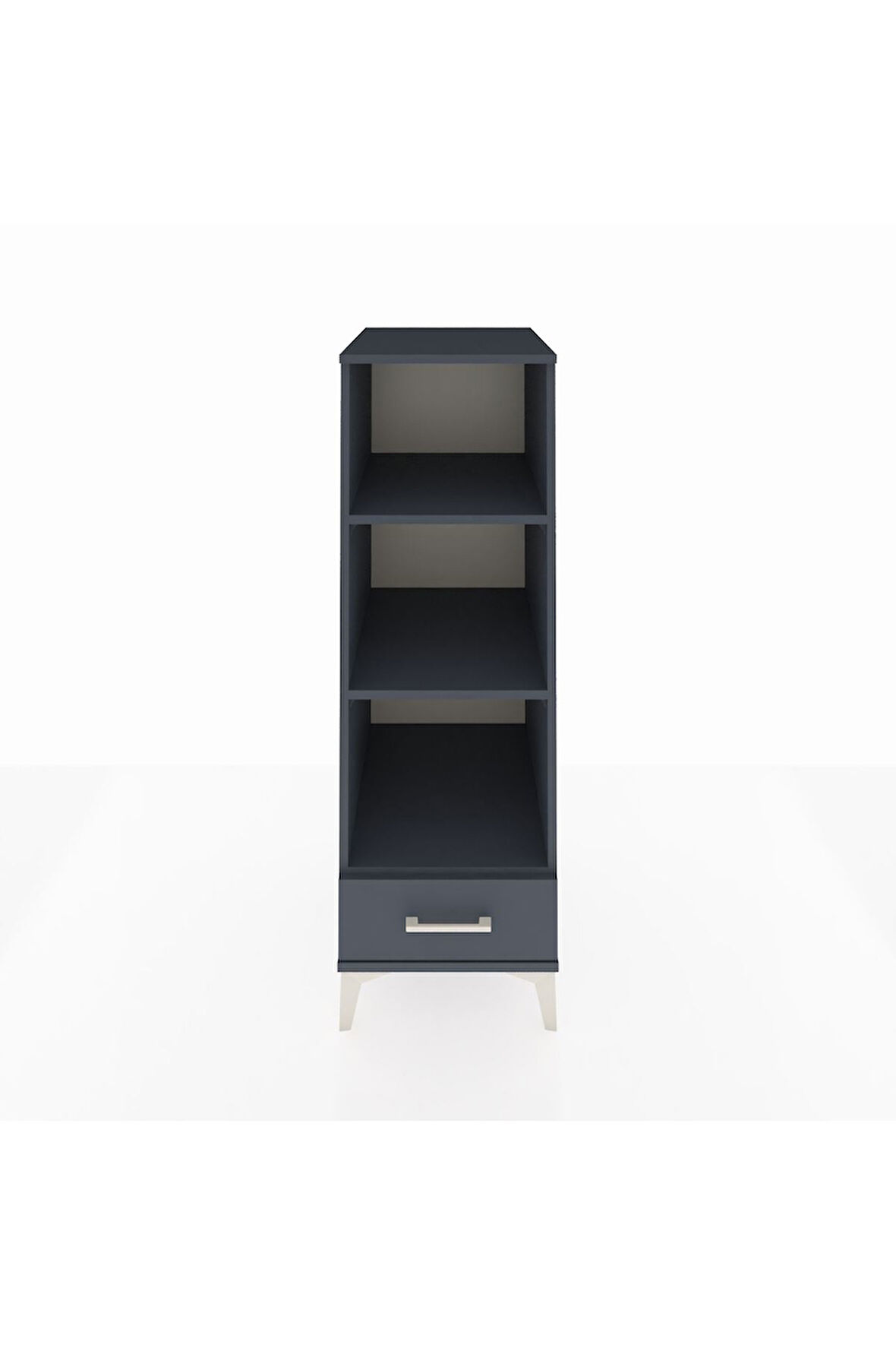 Kronos Dolap 3 Raflı Tek Çekmeceli 44x59x134 Antrasit-Antrasit