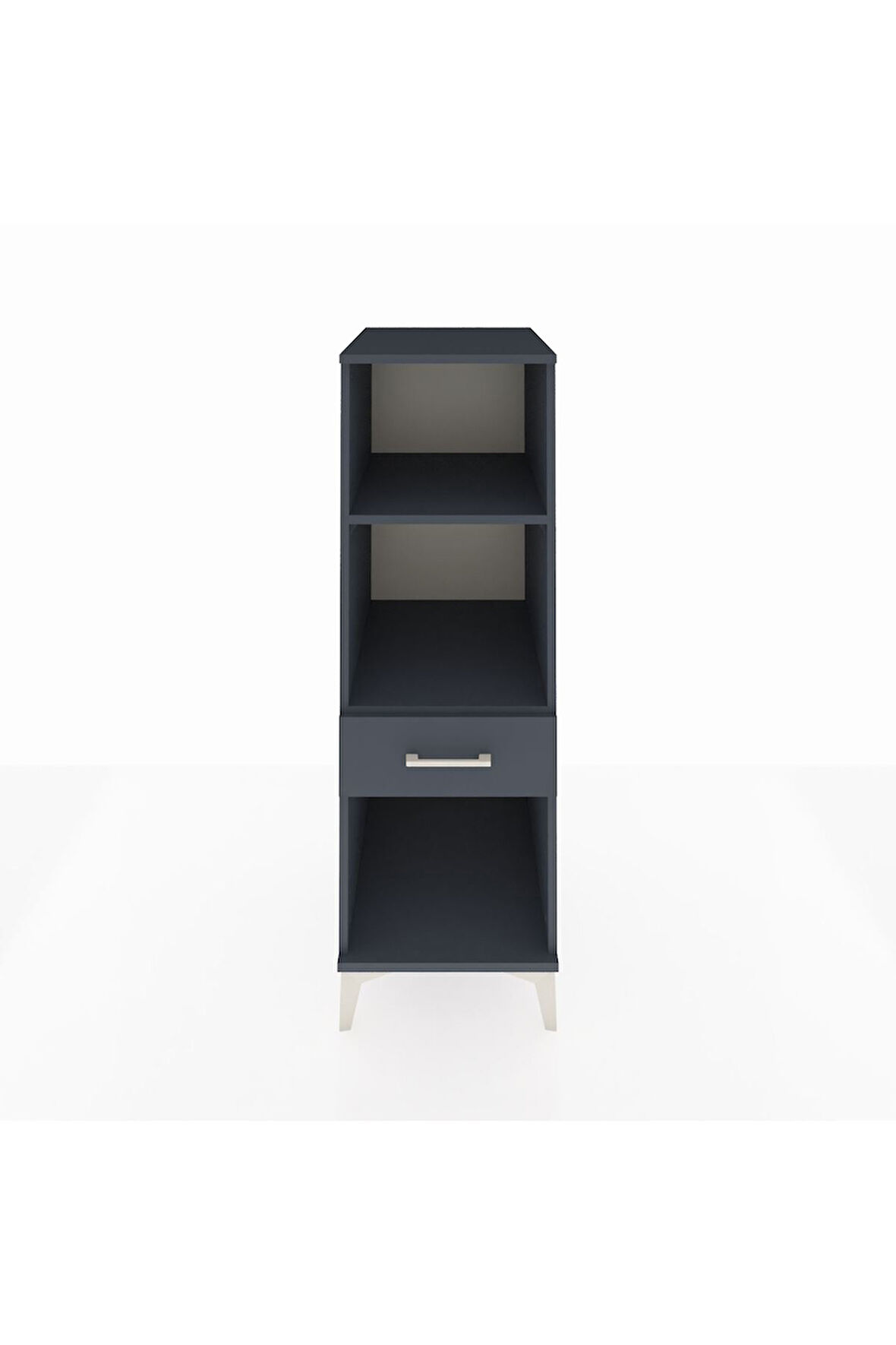 Kronos Dolap 2 Raflı Tek Çekmeceli 44x59x134 Antrasit-Antrasit