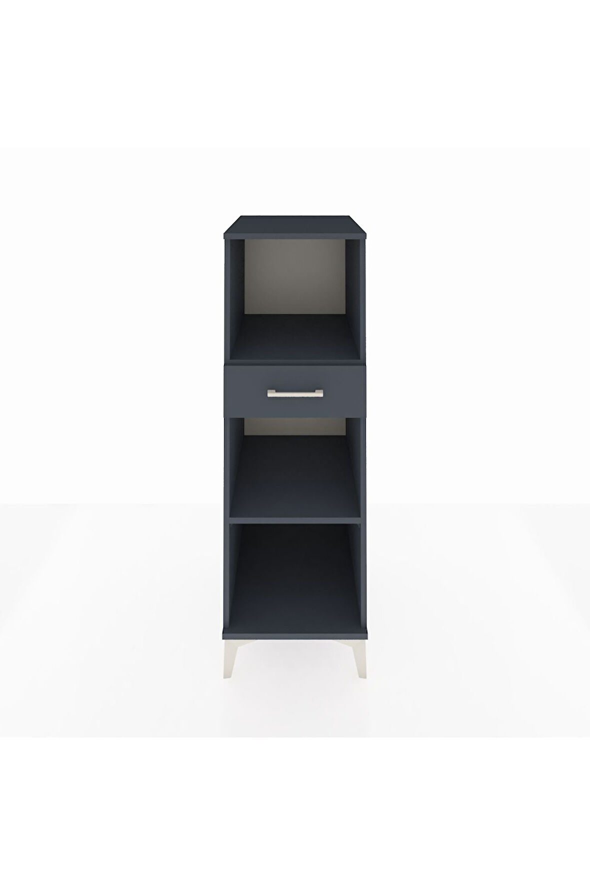 Kronos Dolap 2 Raflı Tek Çekmeceli 44x59x134 Antrasit-Antrasit