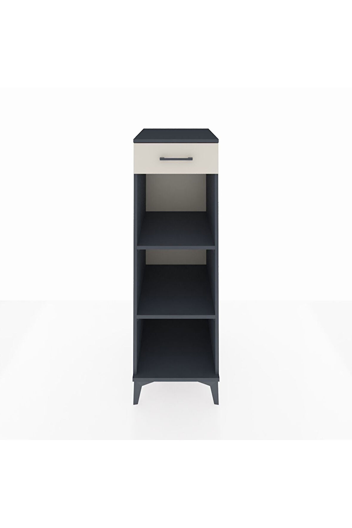 Kronos Dolap 2 Raflı Tek Çekmeceli 44x59x134 Antrasit-Aytaşı