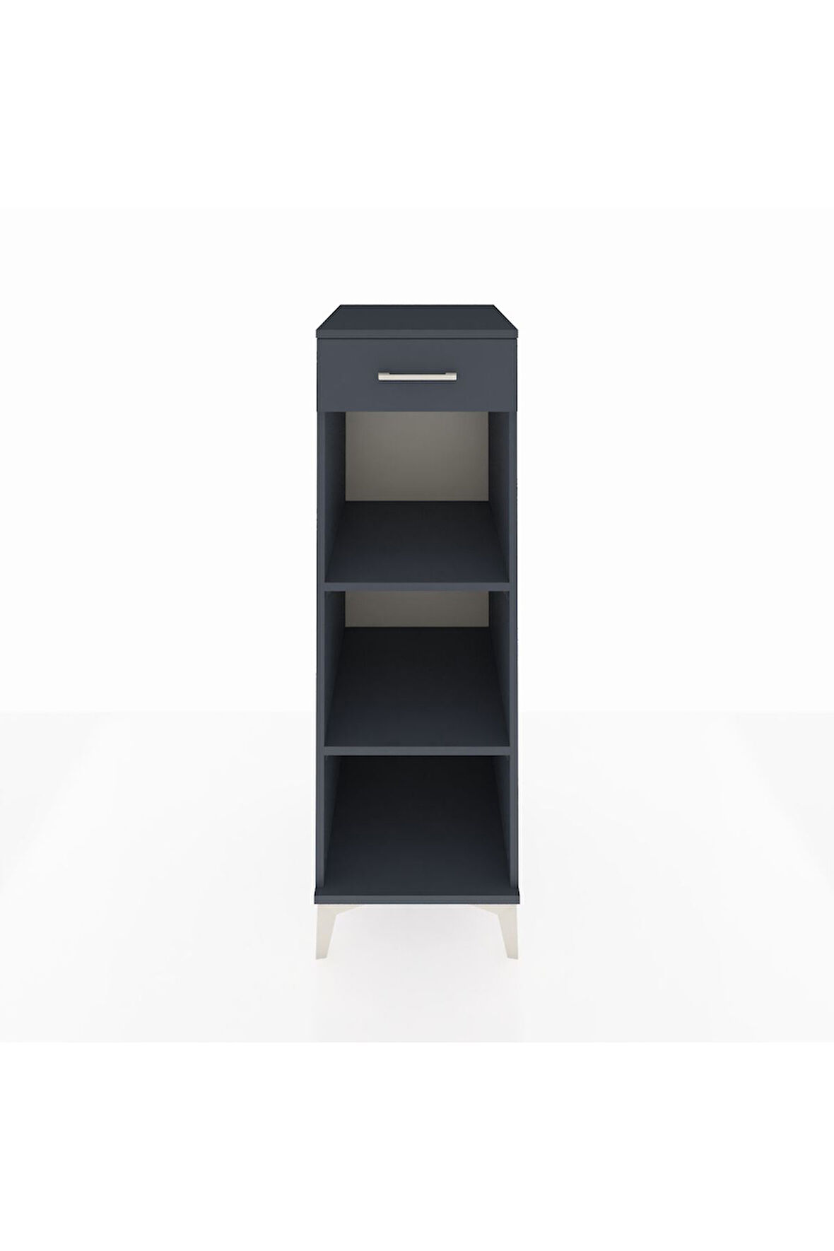 Kronos Dolap 2 Raflı Tek Çekmeceli 44x59x134 Antrasit-Antrasit