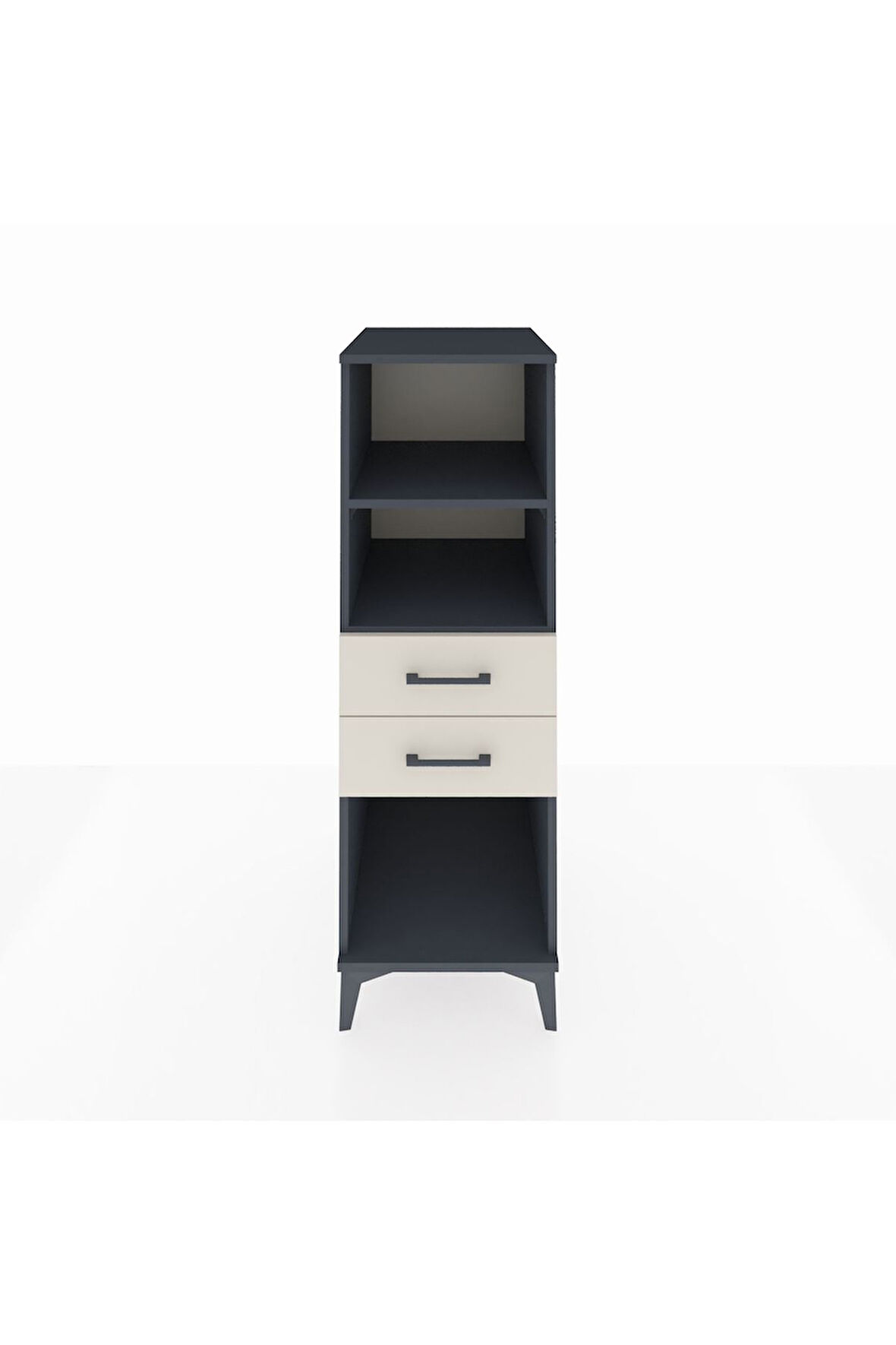 Kronos Dolap 2 Raflı 2 Çekmeceli 44x59x134 Antrasit-Aytaşı