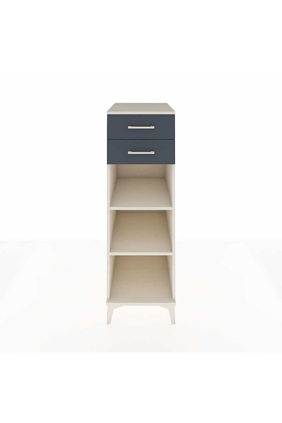 Kronos Dolap 2 Raflı 2 Çekmeceli 44x59x134 Aytaşı-Antrasit
