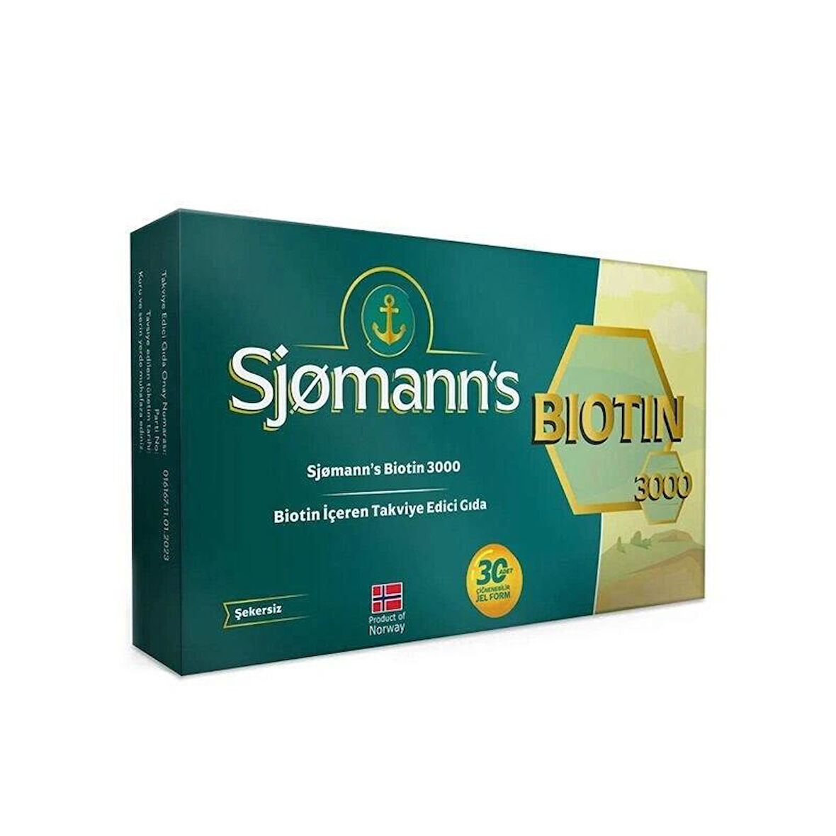 Sjomann's Biotin 3000 mcg 30 Çiğnenebilir Jel Form