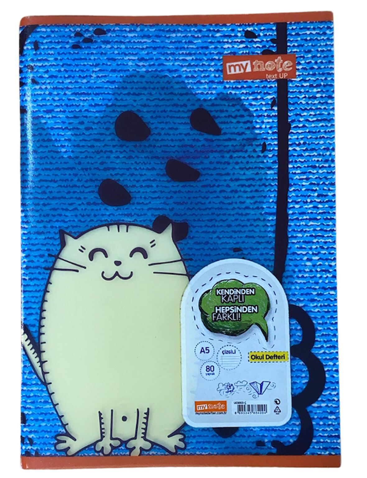 Mynote Text Up Defter A5 80yp Çizgili