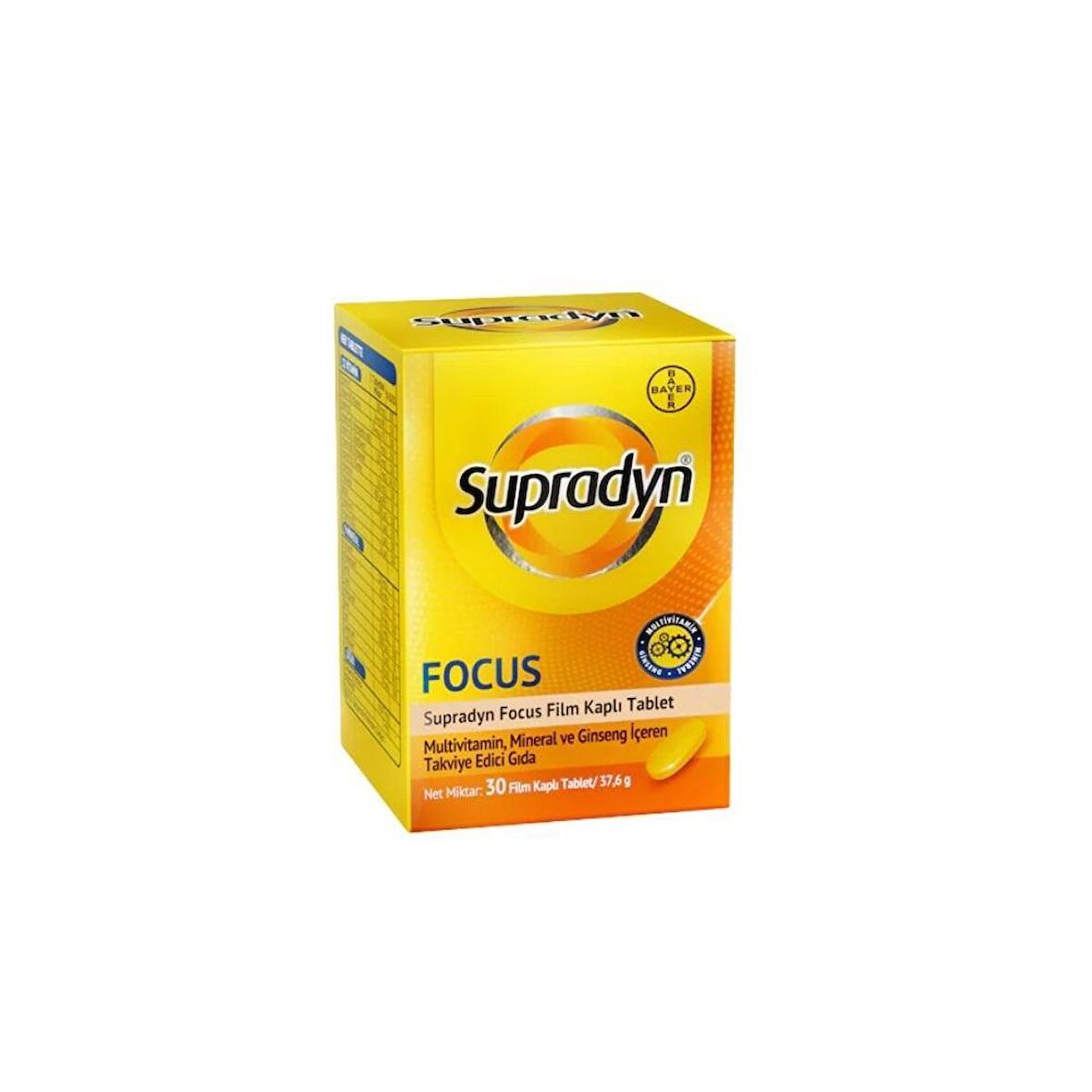 Supradyn Focus Multivitamin, Multimineral Ve Ginseng İçeren Takviye Edici Gıda 30 Film Kaplı Tablet