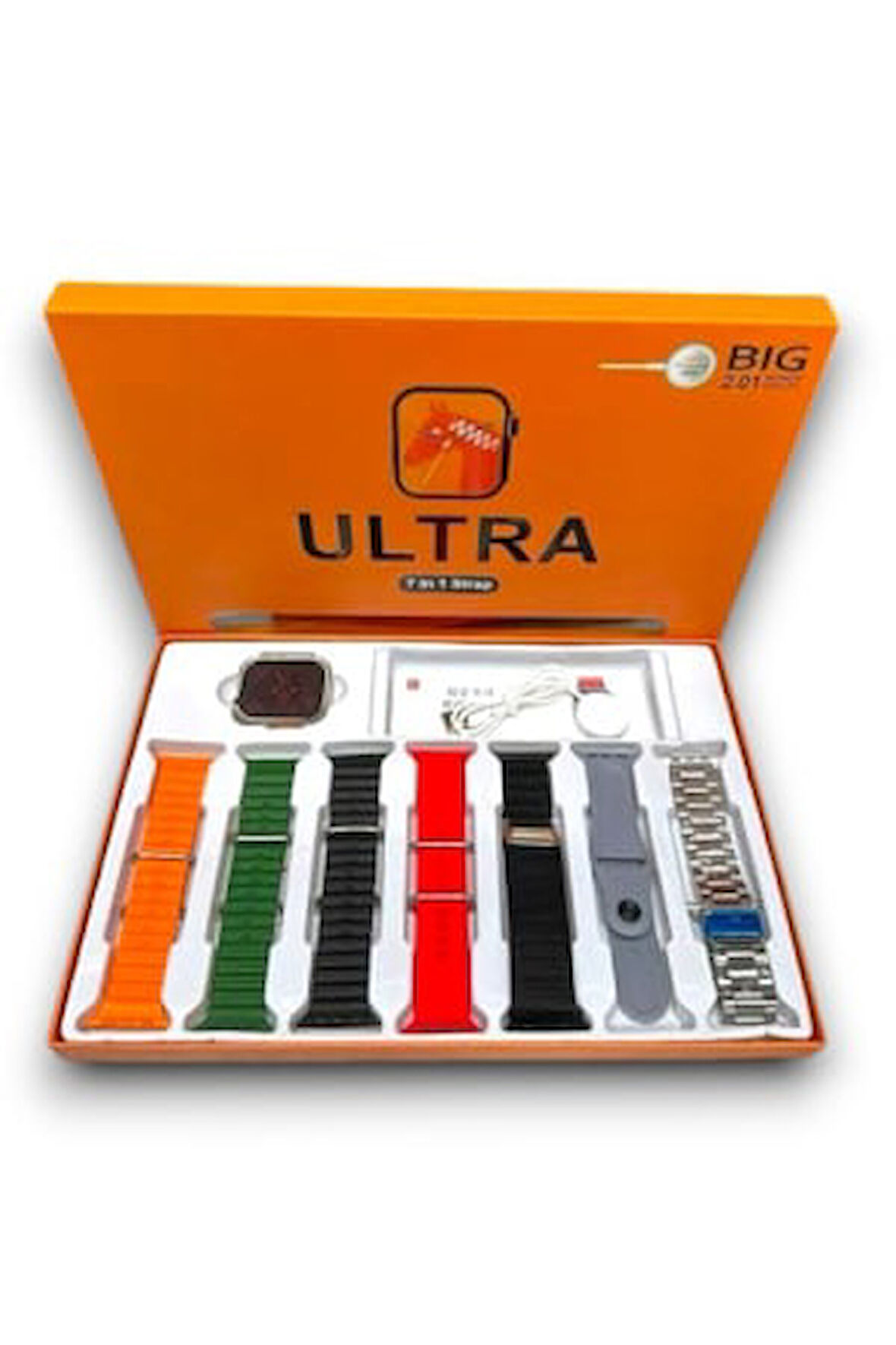 Watch 8 Ultra 7 Kordonlu Akıllı Saat – Zamanlayıcı, Alarm ve Hızlı Erişim Özellikleri