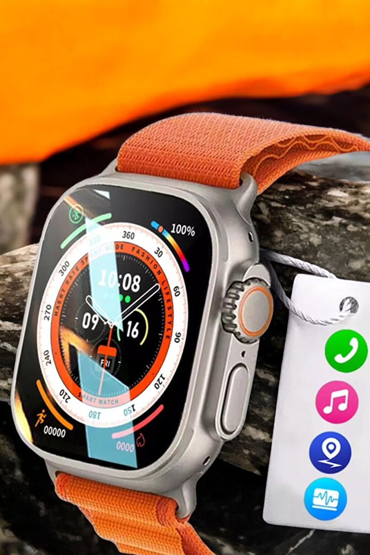 iOS & Android Uyumlu S8 Ultra 3 Kordonlu Akıllı Saat