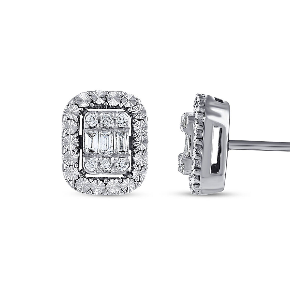 Baget Pırlanta Küpe