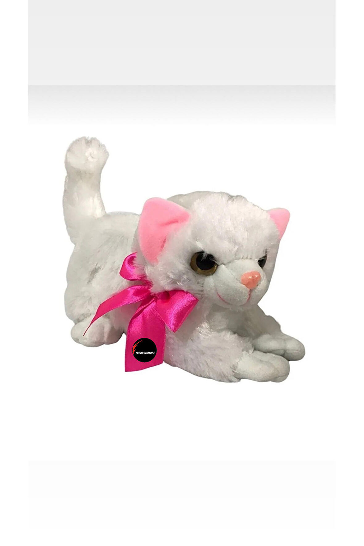 Miyavlayan Sesli Kedi Peluş Oyuncak 30 cm