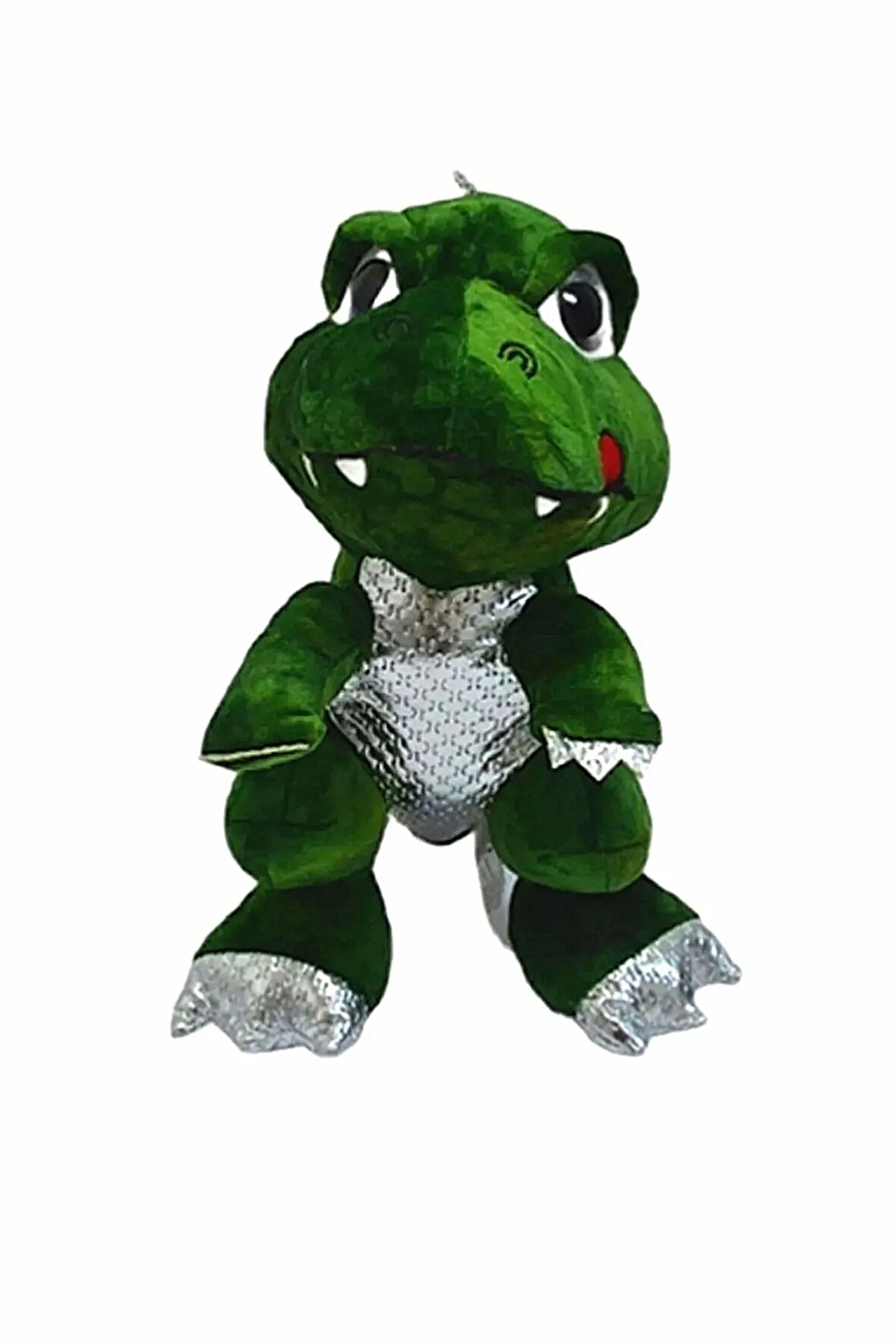 Canavar Dinazor Trex 40 cm - Peluş Oyuncak T-rex Yeşil