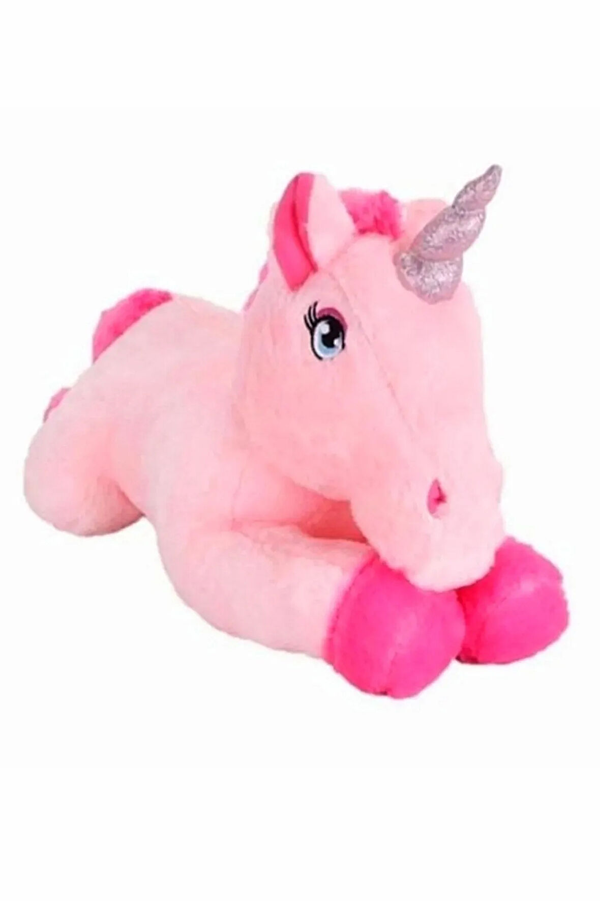 Sevimli Pembe Melek Unicorn Pony Peluş At Oyuncak 50 Cm