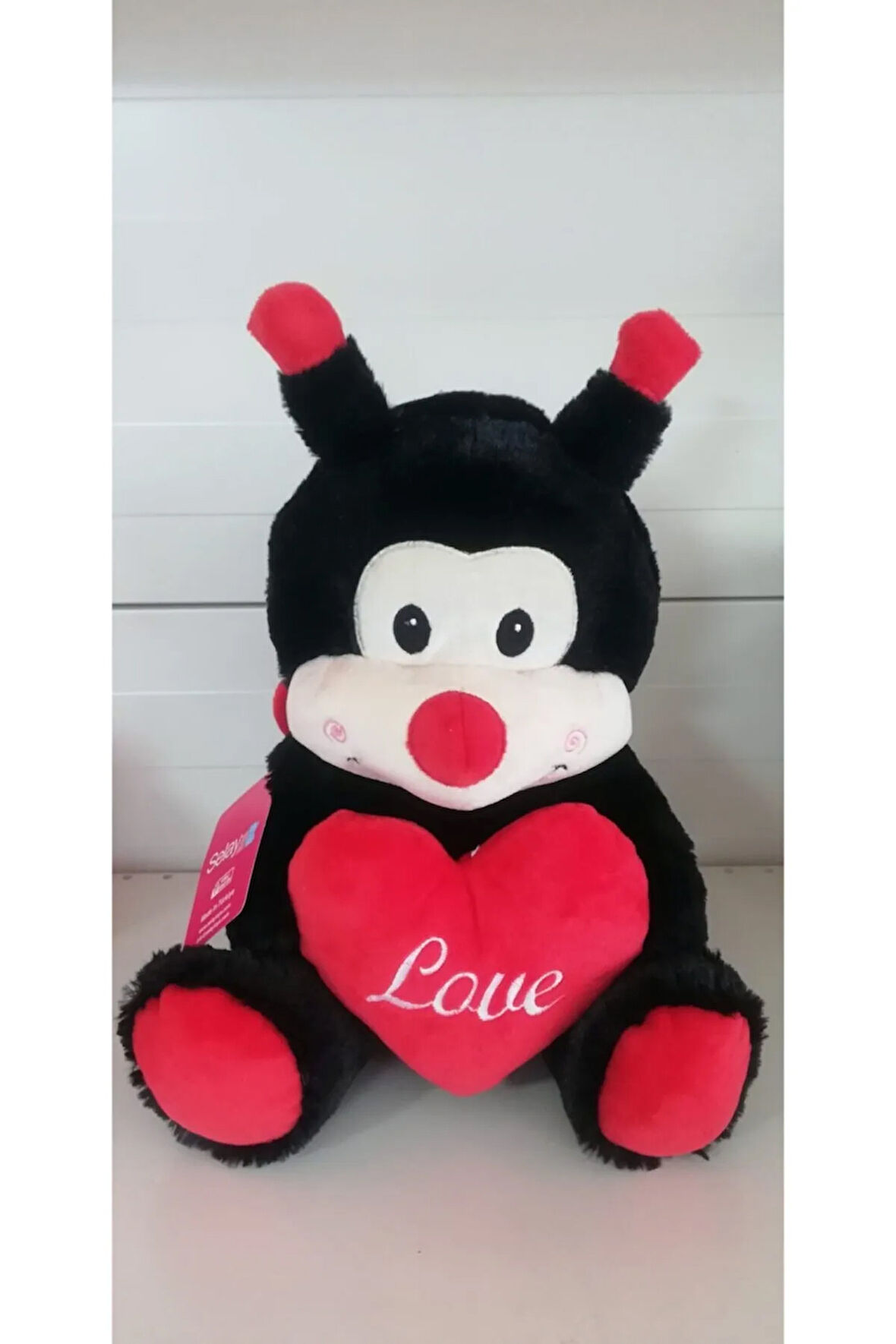 Sevimli Love Kalpli Kanatlı Uğurböceği 30 Cm / Doğum Günü Hediyesi