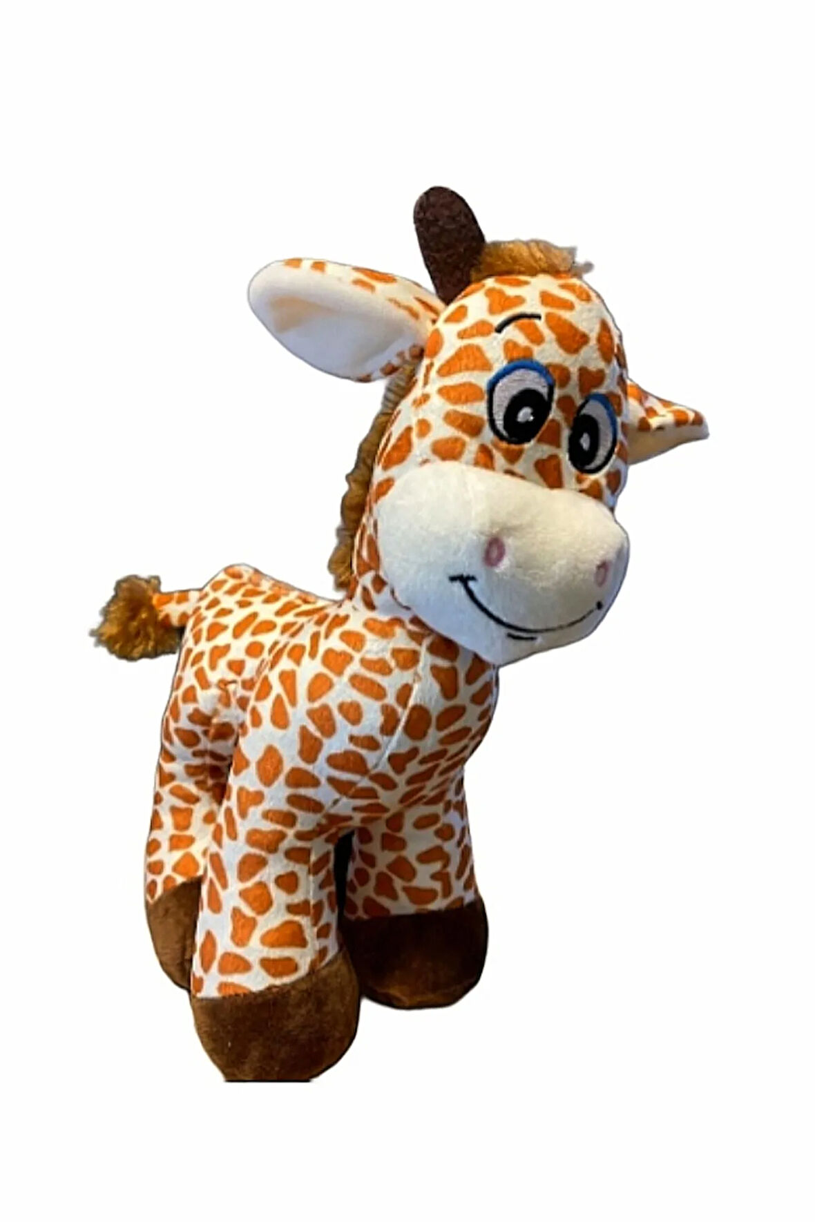 Sevimli Benekli Peluş Zürafa Zuzu 28 Cm - Uyku Ve Oyun Arkadaşı Peluş Eşek Zebra Oyuncak Halley