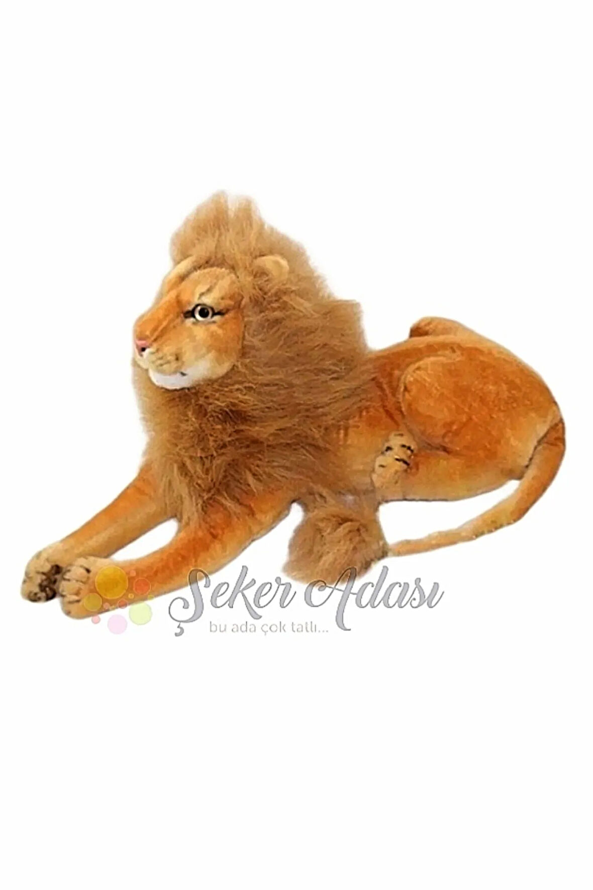 Kükreyen Sesli Peluş Aslan 30 Cm Küçük Boy Dekoratif Oyuncak Leopar Kaplan