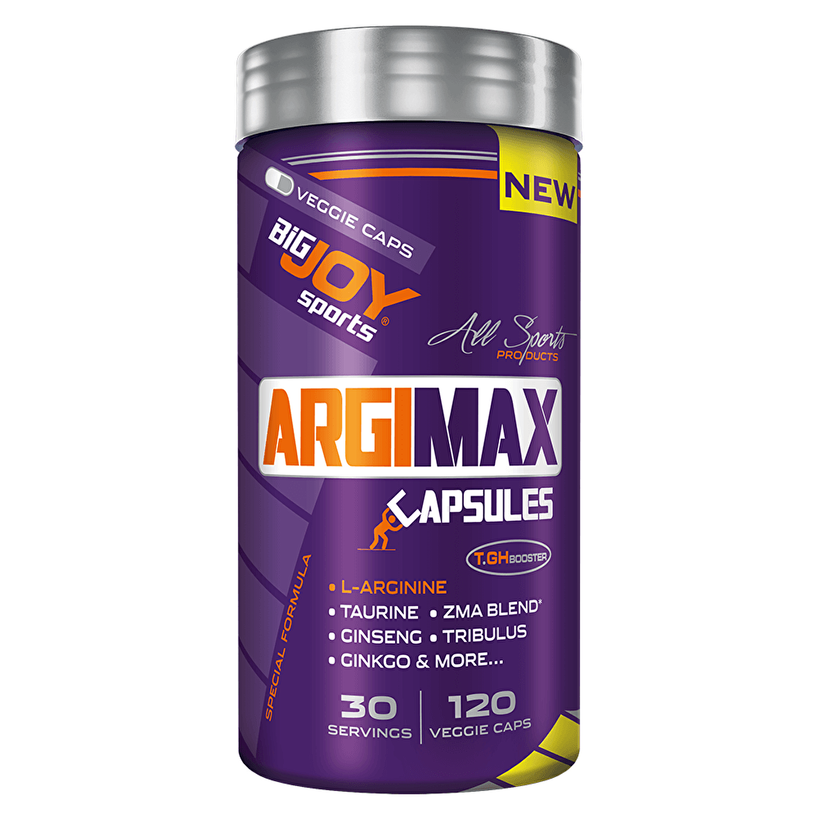 Bigjoy Sports Argimax 120 Kapsül 30 Servis Arjinin Komplex