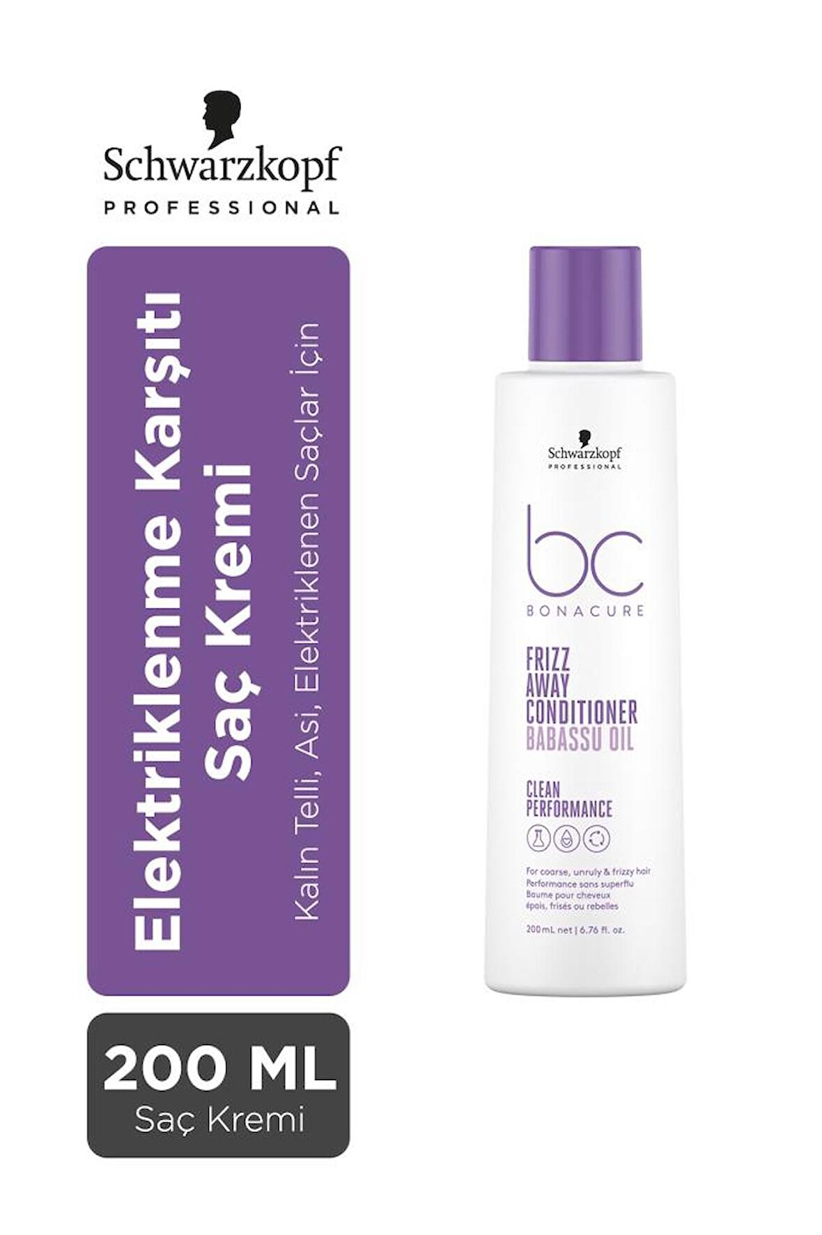 BC Clean Elektriklenme Karşıtı Saç Kremi 200ml