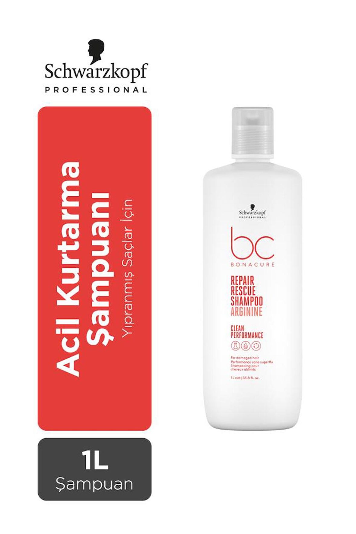 BC Clean Acil Kurtarma Şampuanı 1000ml