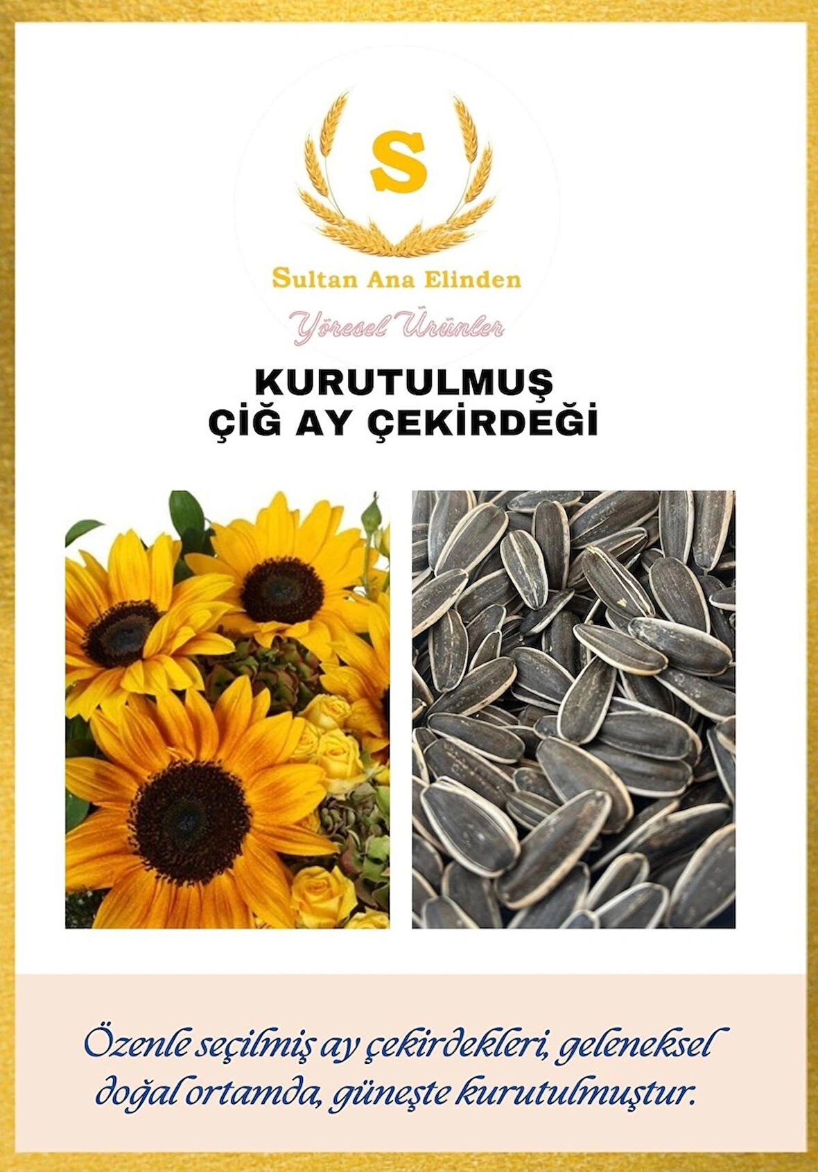 KURUTULMUŞ ÇİĞ AY ÇEKİRDEĞİ 1 KG