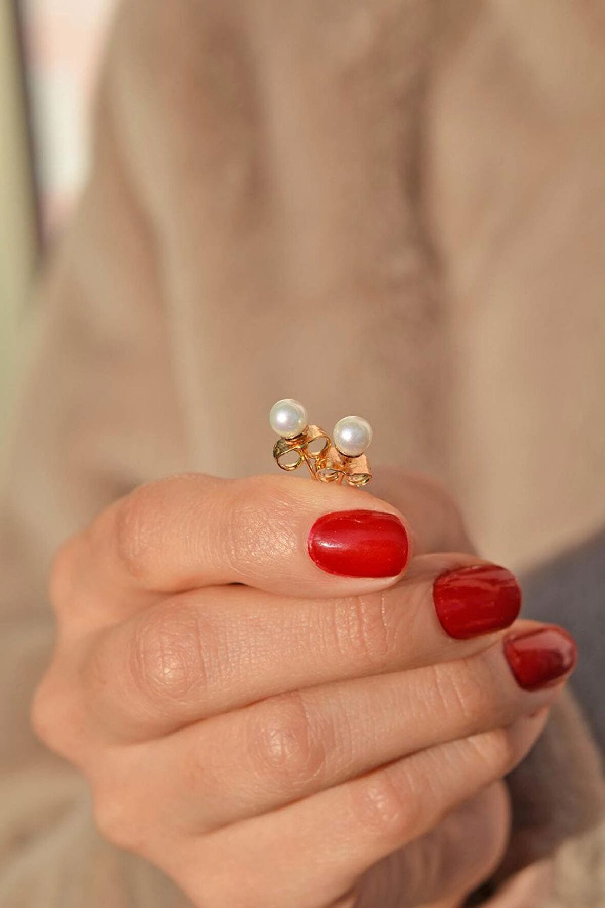 İnci Küpe 5 mm