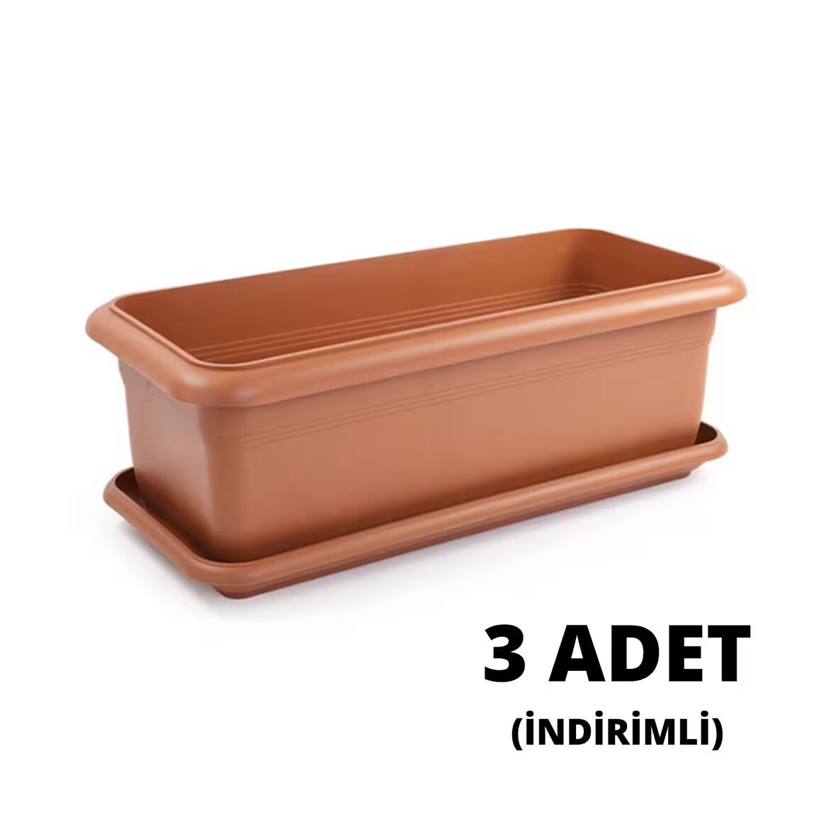 Villa Bahçe Saksı 62 LT - Kiremit Renk (3 ADET)