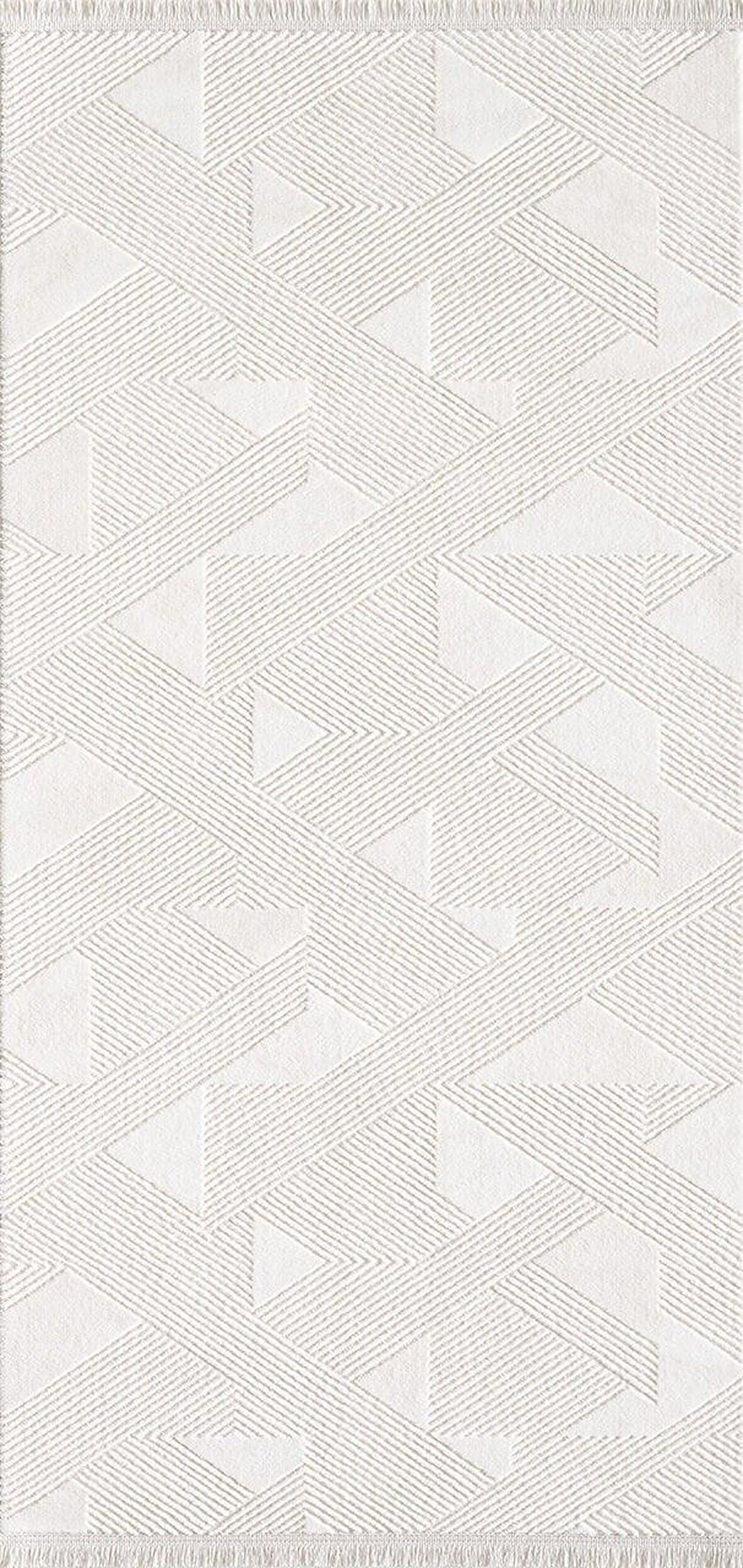 Artemis Halı Samoa 02387A Krem Modern Çizgi Desen Halı