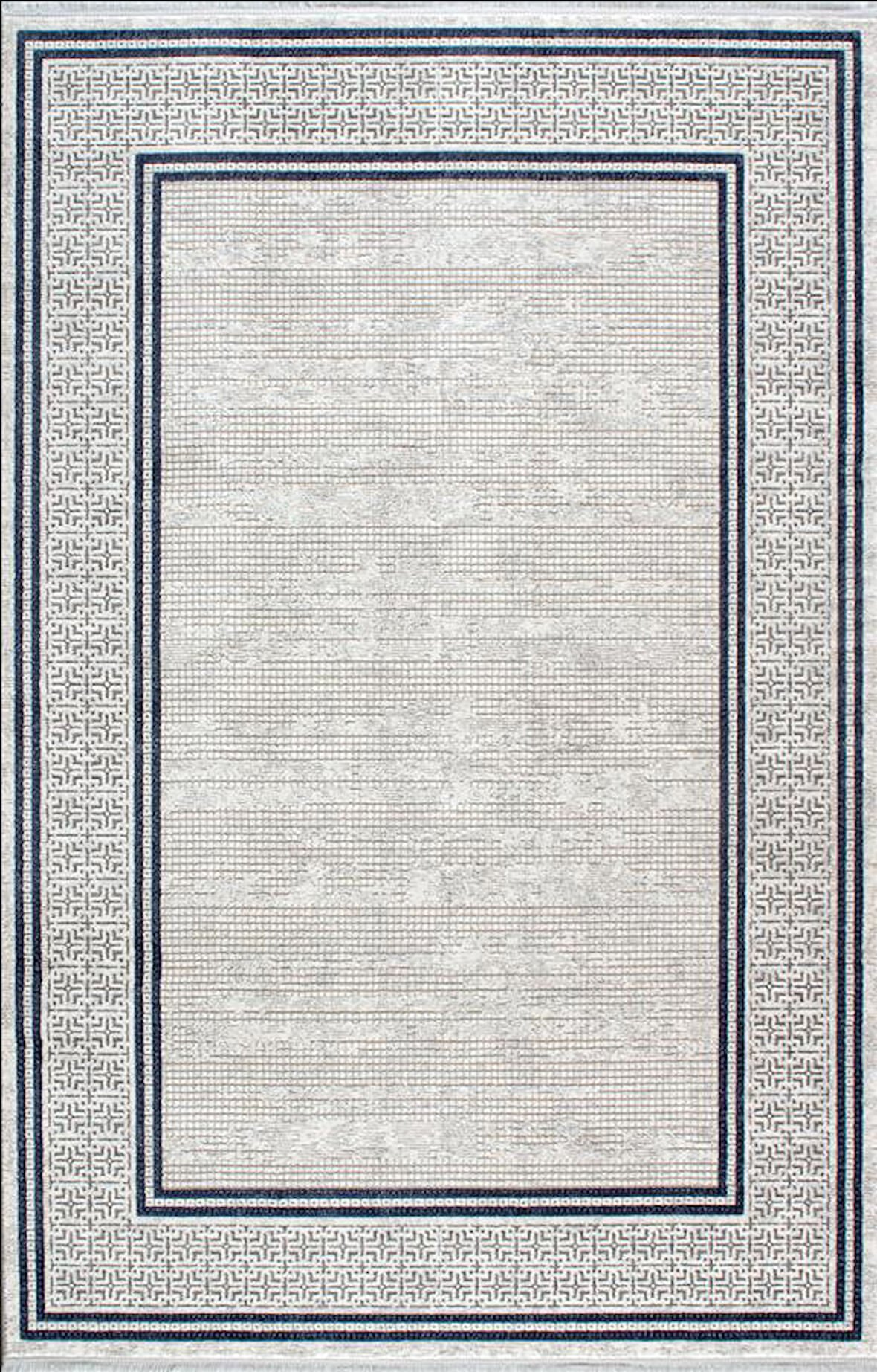 Artemis Halı Samoa 02930B Krem Gri Çizgi Desenli Halı
