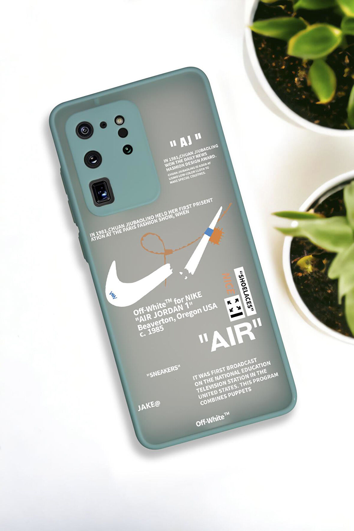 Samsung Galaxy S20 Ultra Uyumlu Air Desenli Buzlu Şeffaf Lüx Telefon Kılıfı