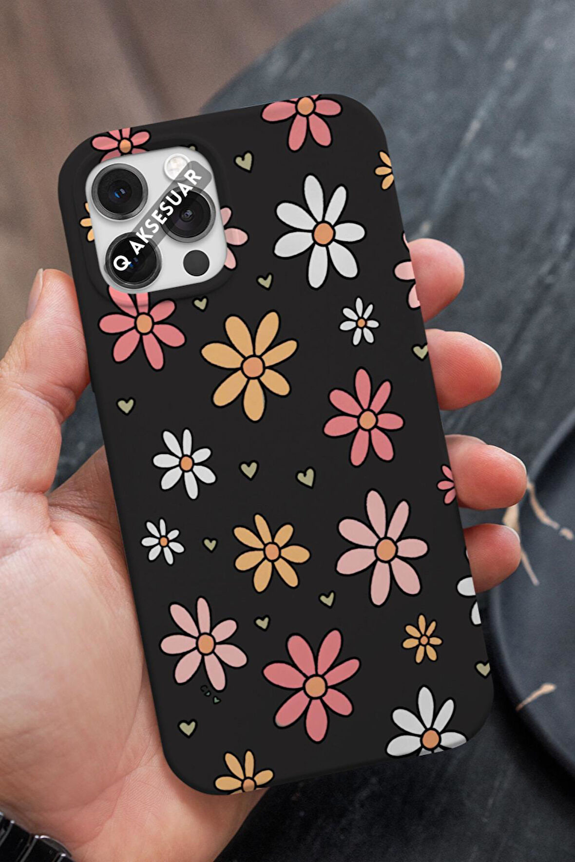 Samsung Galaxy S10 Lite Uyumlu Renkli Çiçekler Tasarımlı Premium Telefon Kılıfı