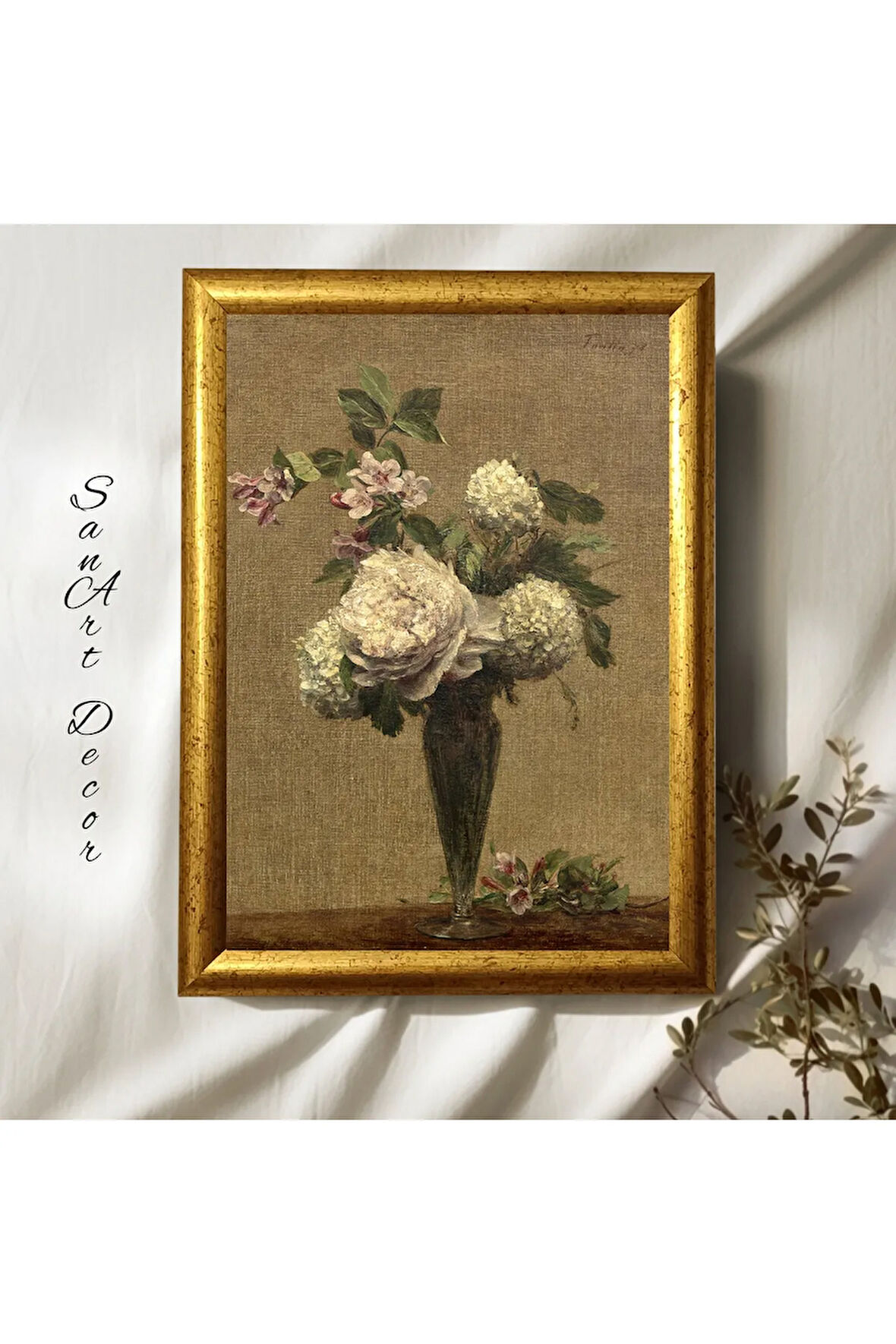 Çerçeveli Vintage Tablo, Yağlı Boya Tablosu, Çerçeveli Tablo, Sanatsal Dekor, Tablo, Retro Tablo