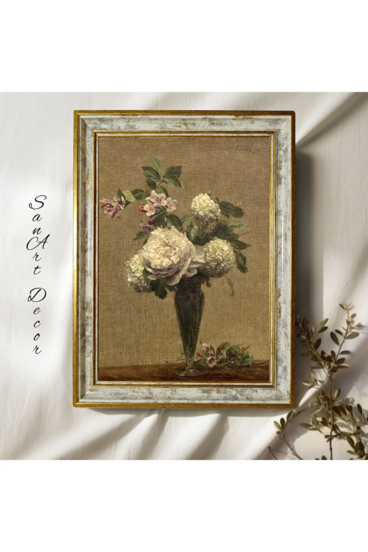 Çerçeveli Vintage Tablo, Yağlı Boya Tablosu, Çerçeveli Tablo, Sanatsal Dekor, Tablo, Retro Tablo