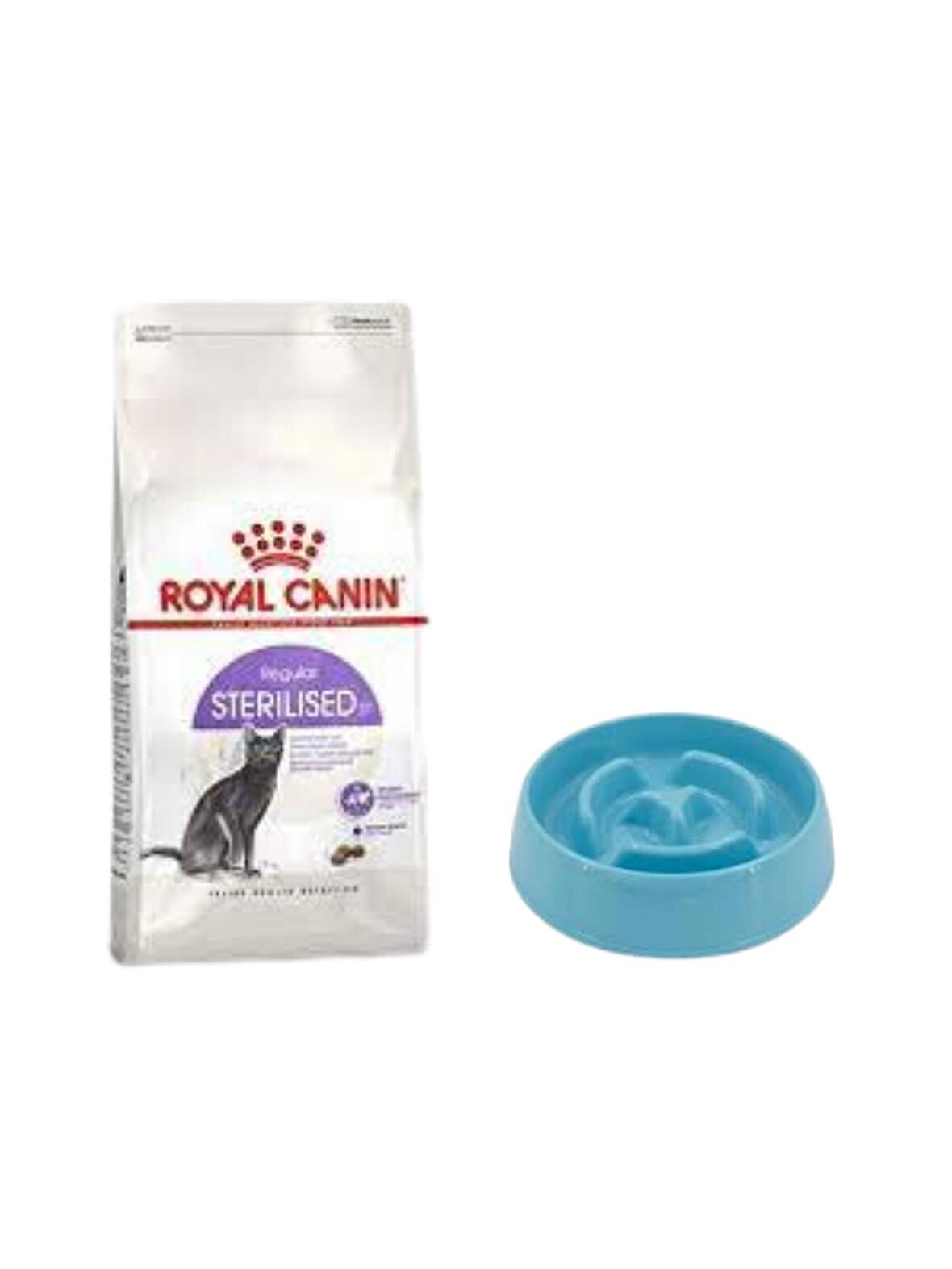 Royal Canin Sterilised 37 Kısırlaştırılmış Kuru Kedi Maması 4 Kg, Yavaş Yeme Mama Kabı 375 Ml.