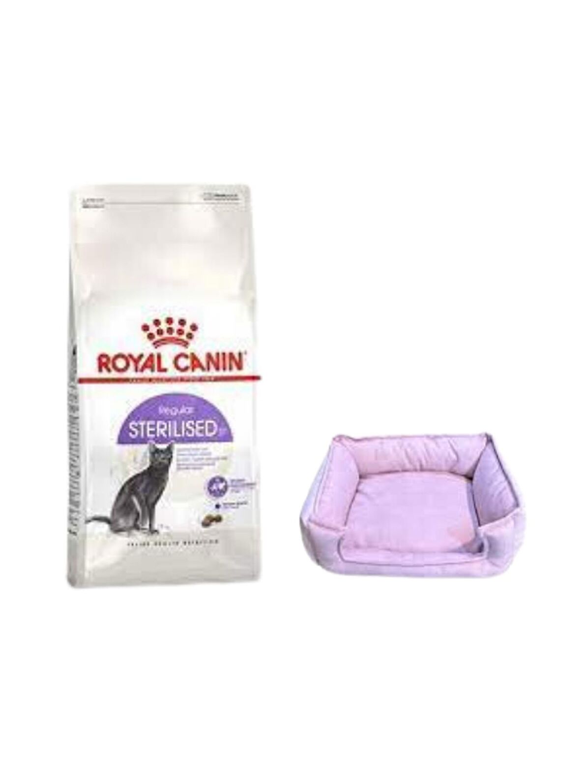 Royal Canin Sterilised 37 Kısırlaştırılmış Kuru Kedi Maması 4 Kg, Mini Small Mor Yatak