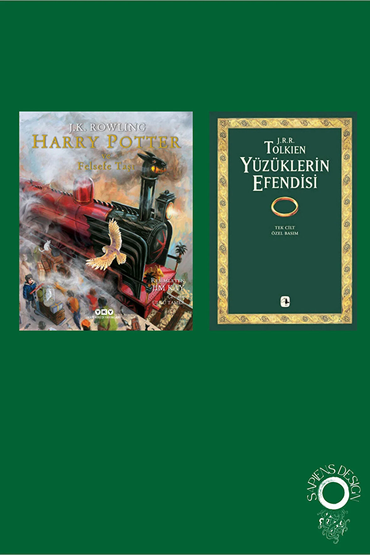 Yüzüklerin Efendisi Tek Cilt + Harry Potter ve Felsefe Taşı – 1 (Resimli Özel Baskı)