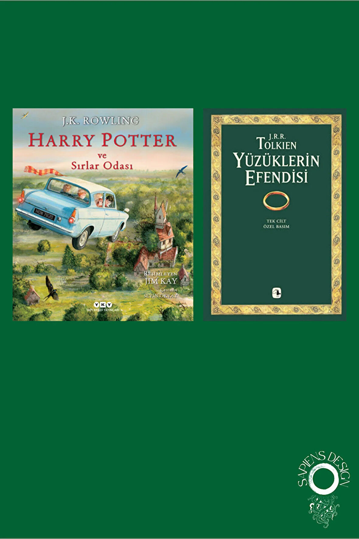 Yüzüklerin Efendisi Tek Cilt Özel Baskı + Harry Potter ve Sırlar Odası – 2 (Resimli Özel Baskı)