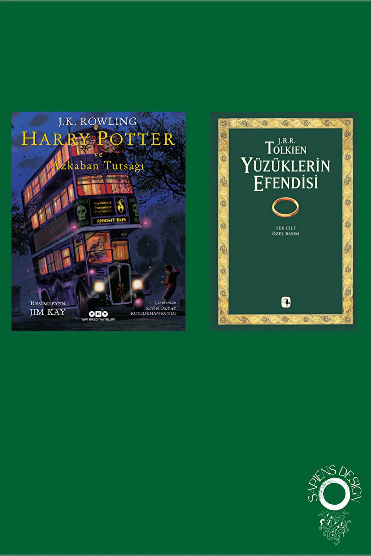 Yüzüklerin Efendisi Tek Cilt + Harry Potter ve Azkaban Tutsağı – 3 (Resimli Özel Baskı)