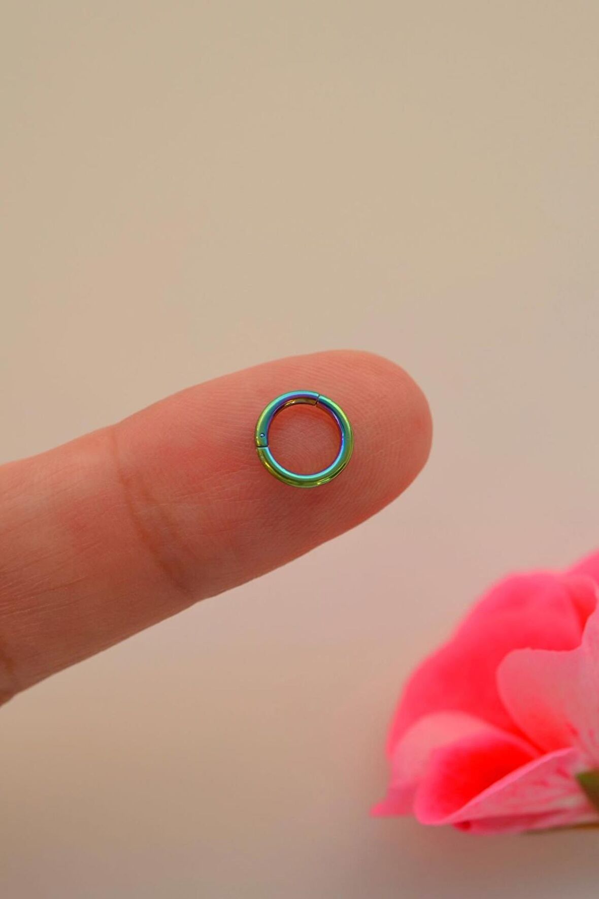 6 mm Hologram  Çelik Piercing Tragus Helix Lob Daith