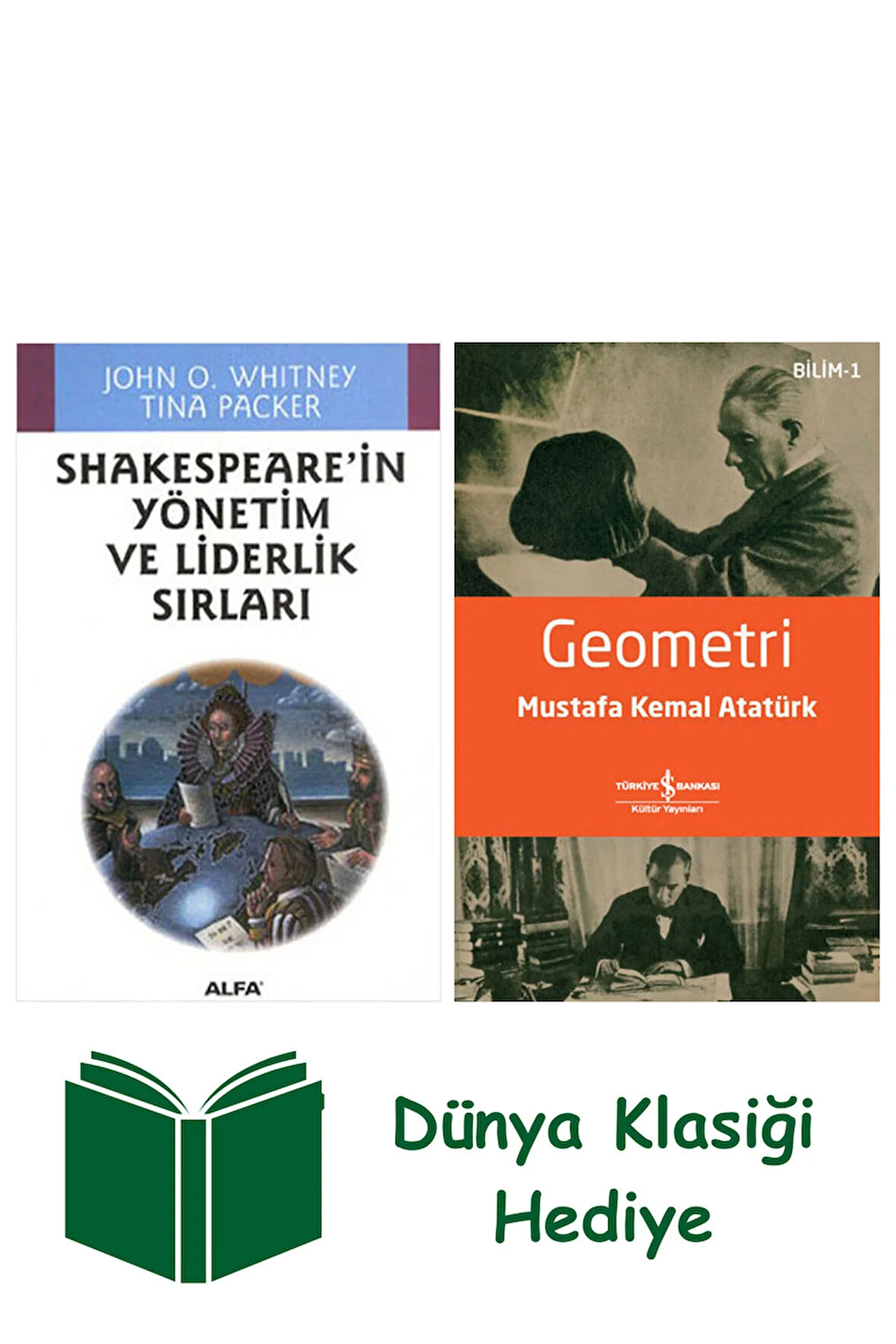 Shakespeare'in Yönetim ve Liderlik Sırları + Geometri + Dünya Klasiği Hediye